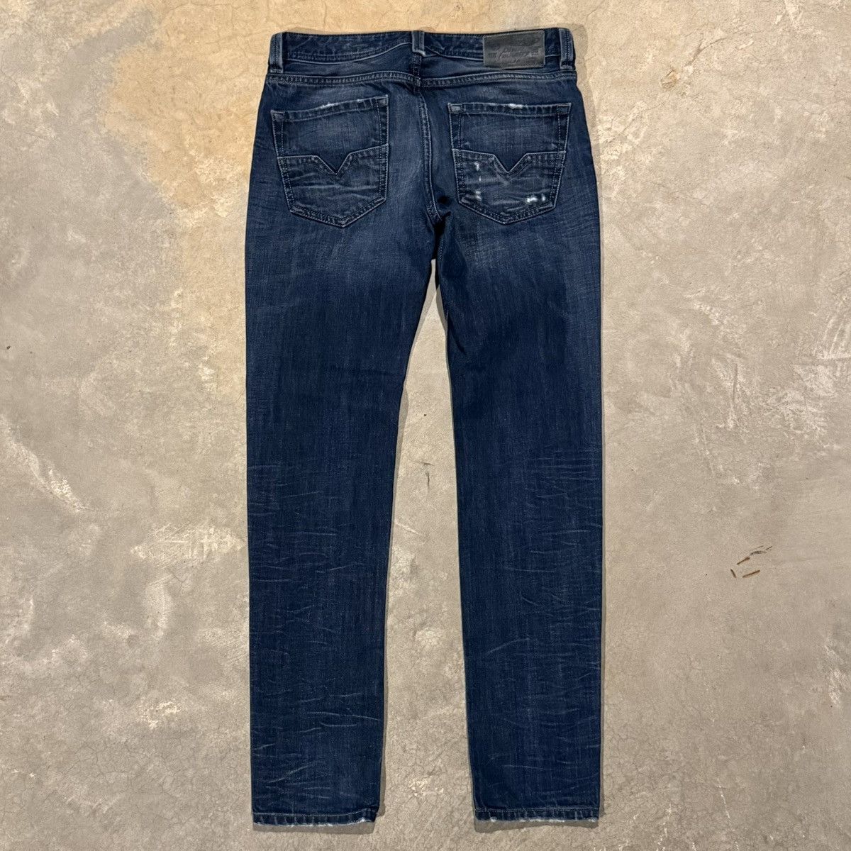 Diesel Vtg Diesel Larkee Faded Distressed Straight Leg Jeans Y2K Size US 28 / EU 44 - 9 Thumbnail