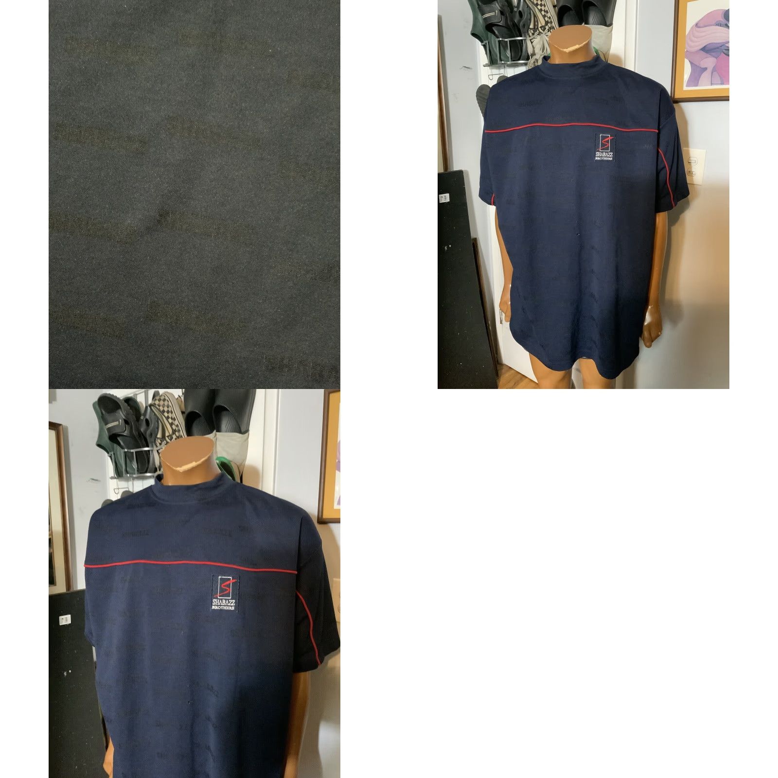Vintage VINTAGE Shabazz Brothers Monogram Jersey Hip Hop Streetwear 90s XXL Men Size US XXL / EU 58 / 5 - 8 Thumbnail