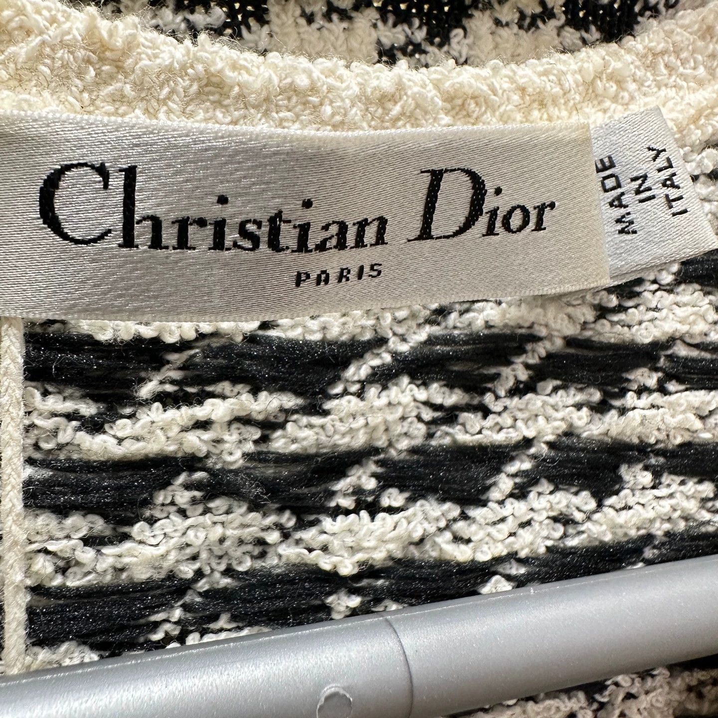 Christian Louboutin Dior houndstooth CD pearl button knit suit 38 Size S / US 4 / IT 40 - 3 Thumbnail