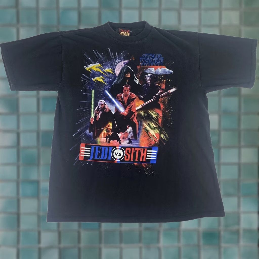 Kith × Star Wars Kith x Star Wars Jedi Vs Sith Vintage Tee Black