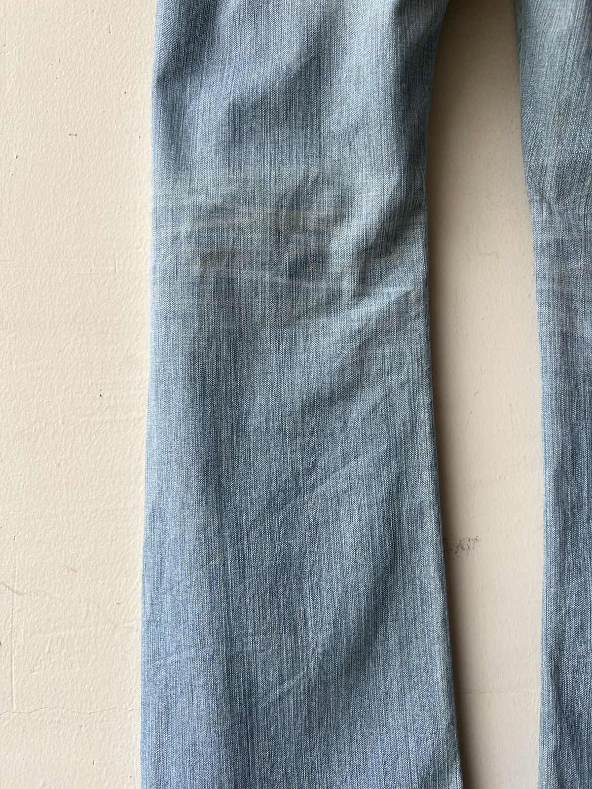 5351 POUR LES HOMMES Epoca Uomo Japan Distressed Dirty Mud Denim Bootcut Jeans Size US 32 / EU 48 - 18 Thumbnail