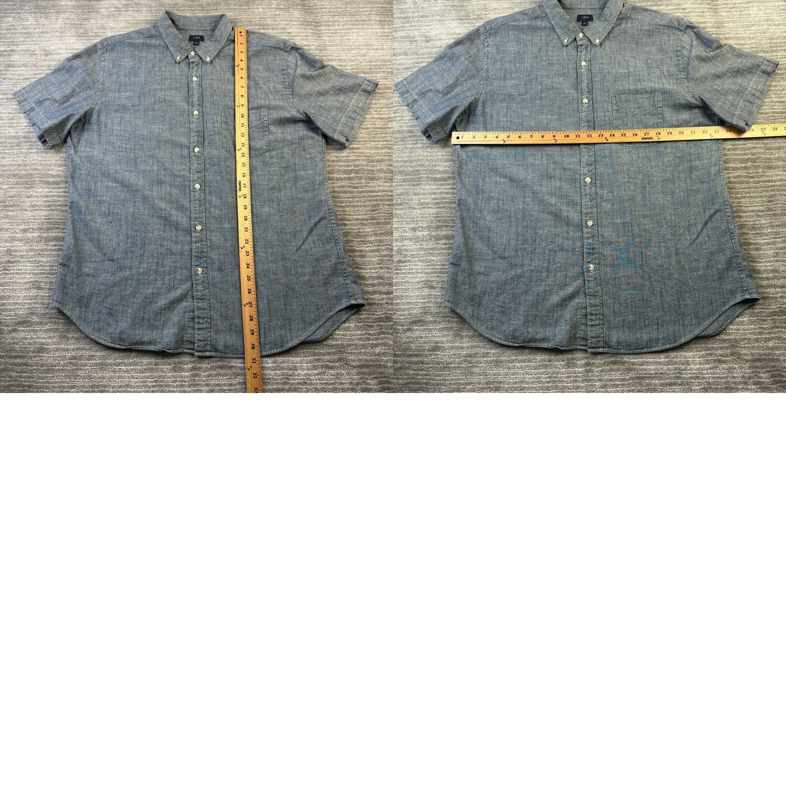 J.Crew J Crew Shirt Mens Extra Large Blue Chambray Button Up Size US XL / EU 56 / 4 - 8 Thumbnail