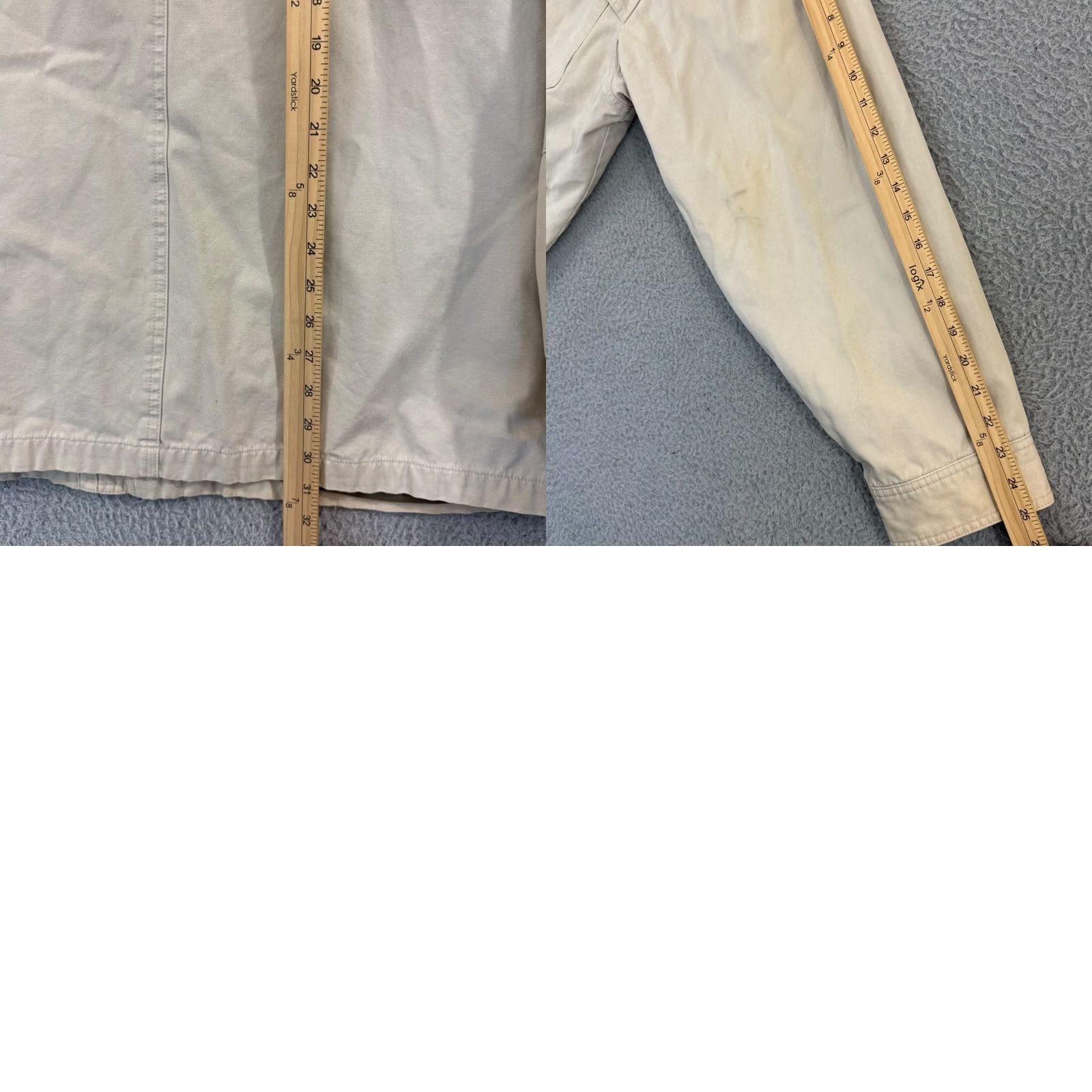 Eddie Bauer Vintage Eddie Bauer Jacket Mens XL Big Beige Fleece Lined Zip Chore Coat Outdoor Size US XL / EU 56 / 4 - 9 Thumbnail