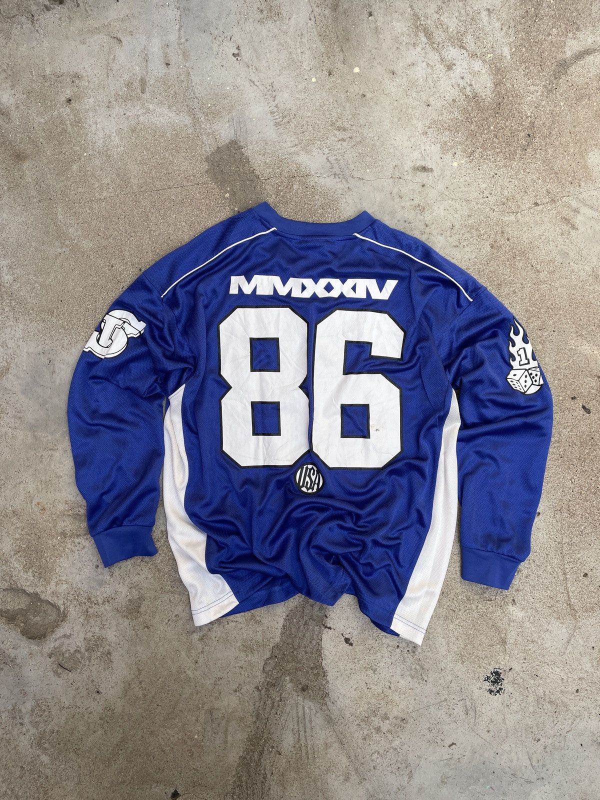 H&M Y2K Harlem USA Hockey Jersey Size US M / EU 48-50 / 2 - 2 Thumbnail