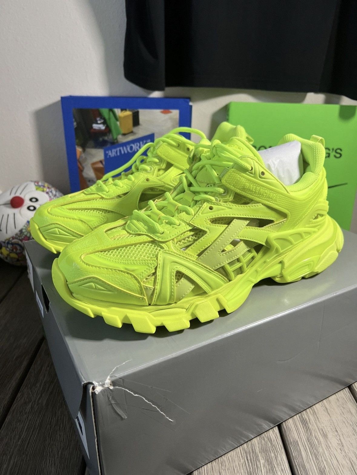Balenciaga Balenciaga Track 2 Fluro Sneakers Size US 11 / EU 44 - 1 Thumbnail