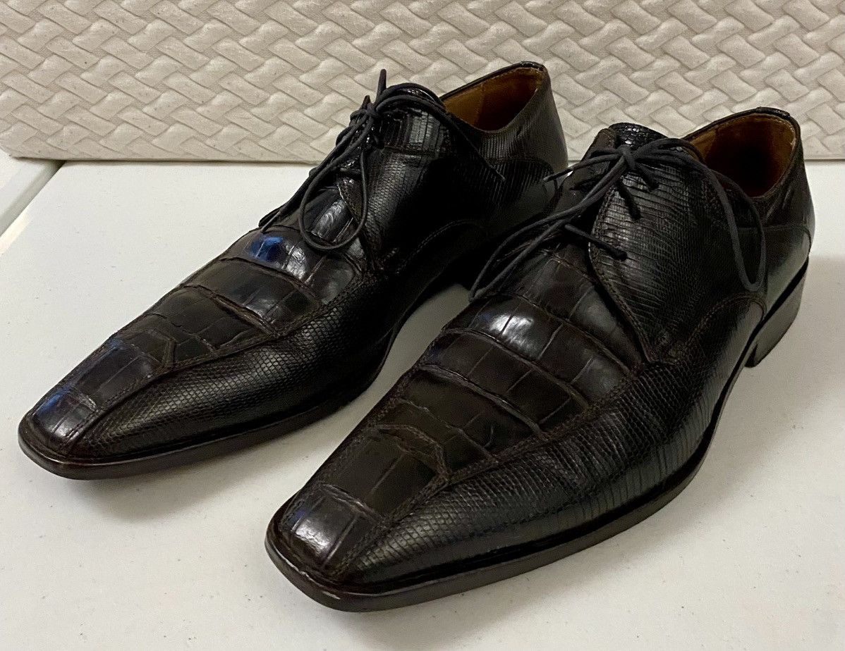David Eden David Eden LP 36 Genuine Alligator/Lizard Skin Oxfords 10 Size US 10 / EU 43 - 14 Thumbnail