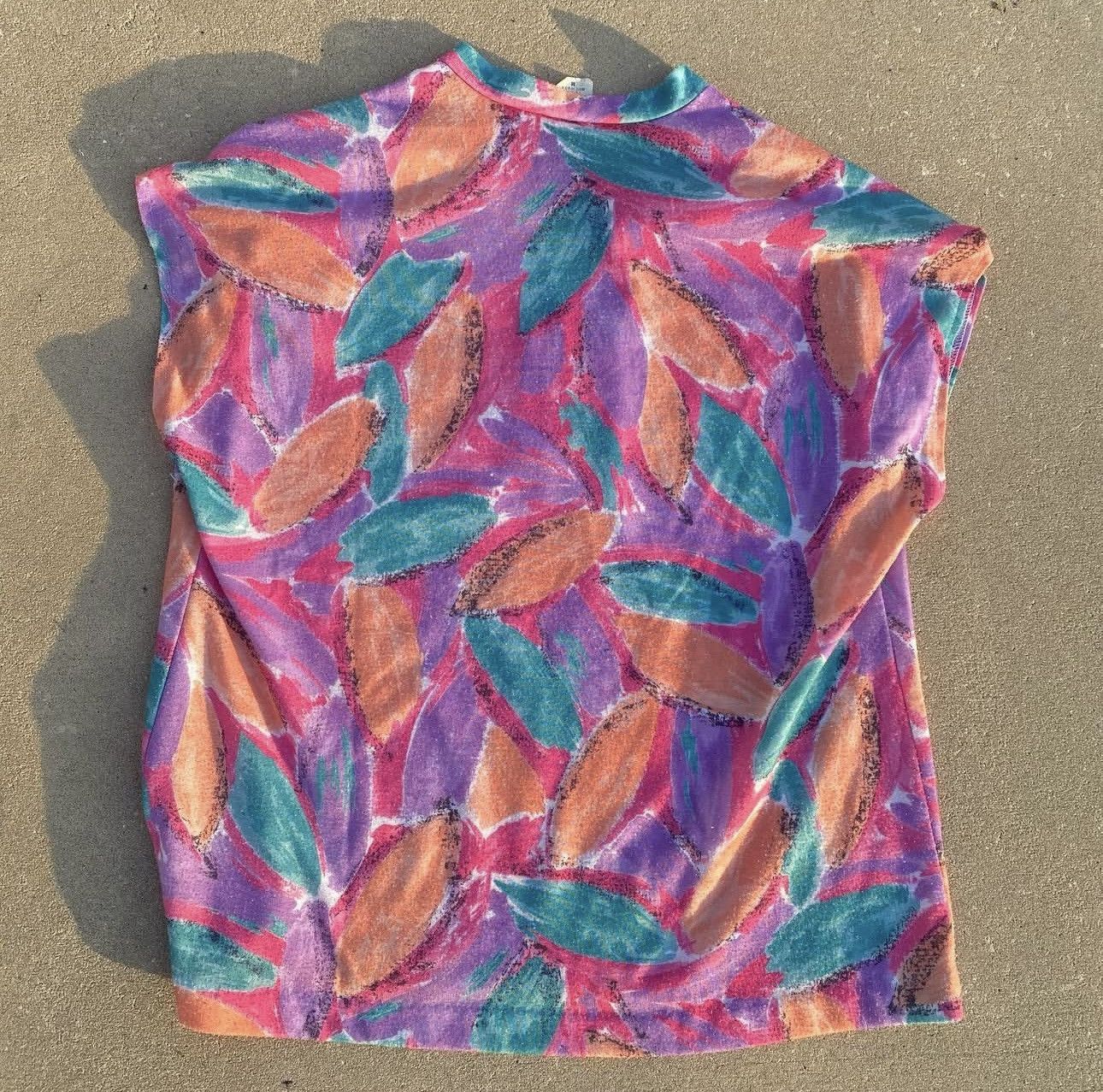 Vintage Vintage 80s Bright Pastel Top Size M / US 6-8 / IT 42-44 - 4 Thumbnail