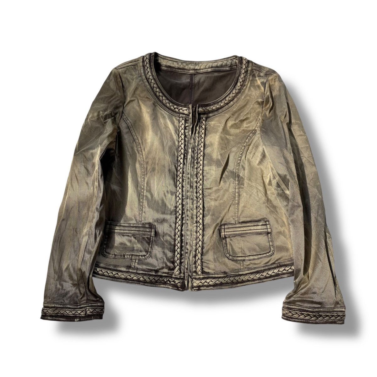 🇯🇵 PLUSIV FULL ZIP CROPPED WAXED JACKET