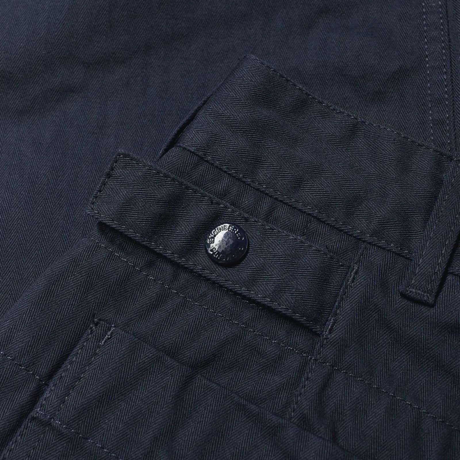 Engineered Garments [S] Herringbone Cotton Ground Pant in Dark Navy (FW19) Size US 32 / EU 48 - 16 Thumbnail