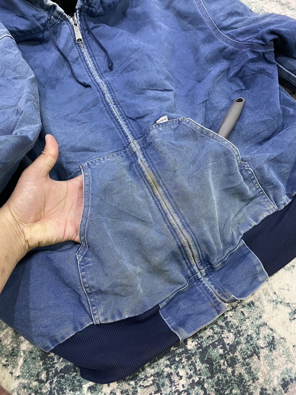 Carhartt Carhartt Jacket Type J132 Sun Faded Hoodie Jacket Size US XXL / EU 58 / 5 - 18 Thumbnail