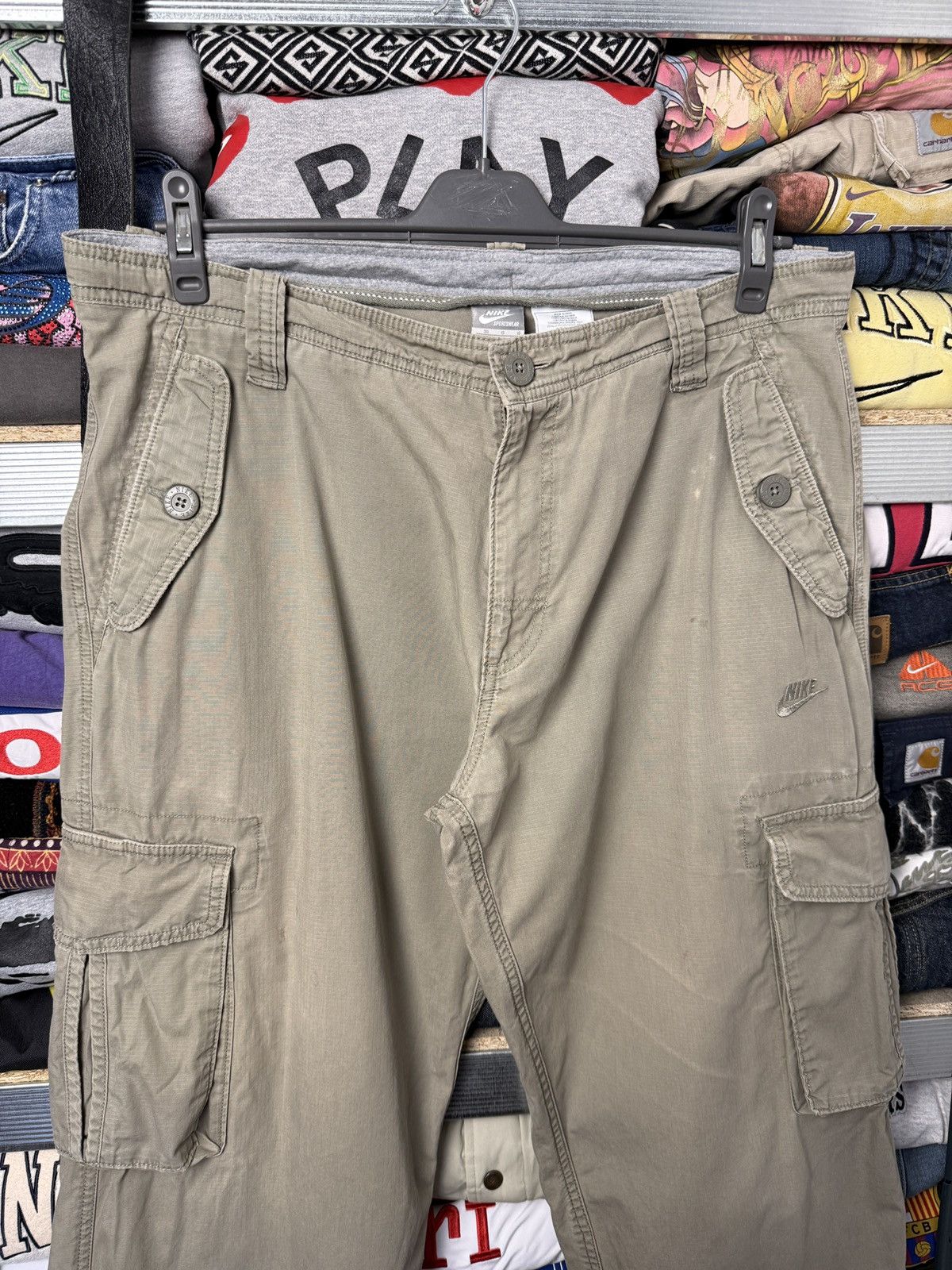 Japanese Brand Nike Vintage Cargo Pants Baggy Wide Japanese Size US 36 / EU 52 - 3 Thumbnail