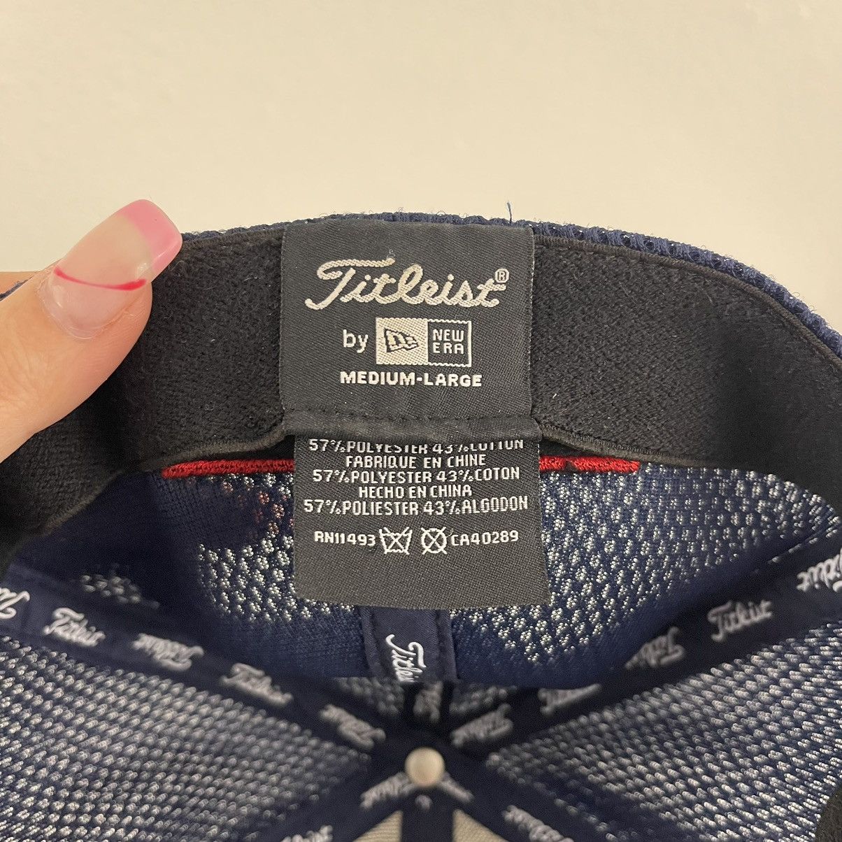 Titleist TITLEIST Navy Blue White Unisex Tour Elite Baseball Cap Hat Size ONE SIZE - 8 Thumbnail