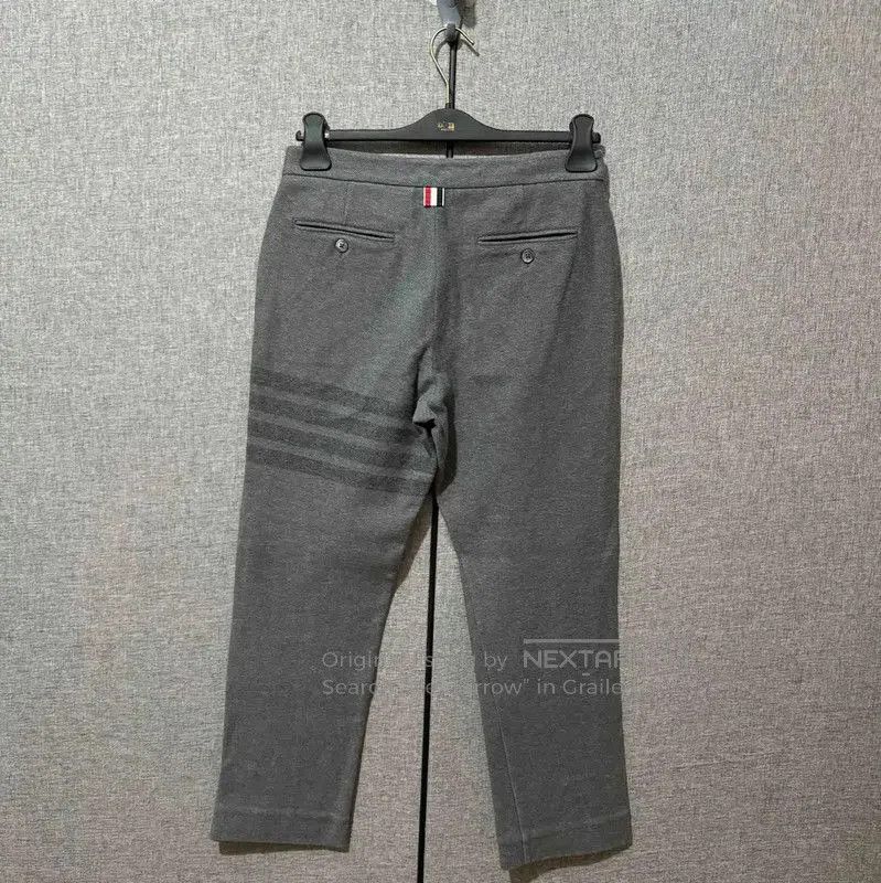Thom Browne Thom Browne Gray Cotton Embroidered Casual Pants . Size US 26 / EU 42 - 2 Thumbnail
