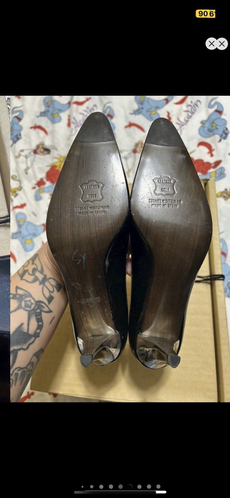 Stuart Weitzman ***FINAL DROP***RARE PATENT LEATHER STUART WEITZMAN HEEL 8 Size US 8 / IT 38 - 11 Thumbnail