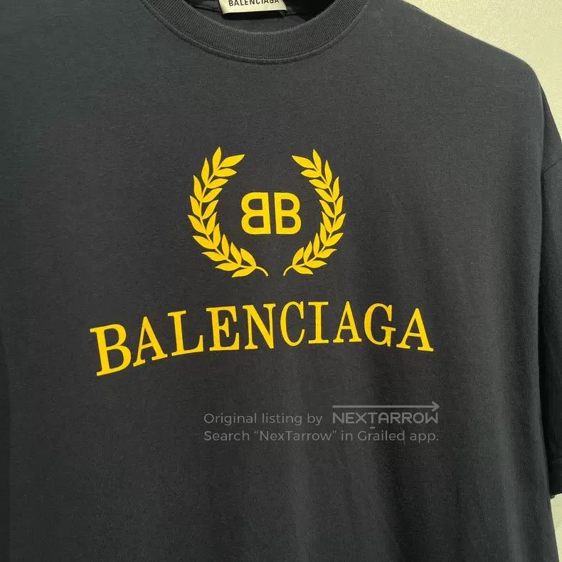 Balenciaga Balenciaga Wheat logo print short sleeve Size US S / EU 44-46 / 1 - 3 Thumbnail