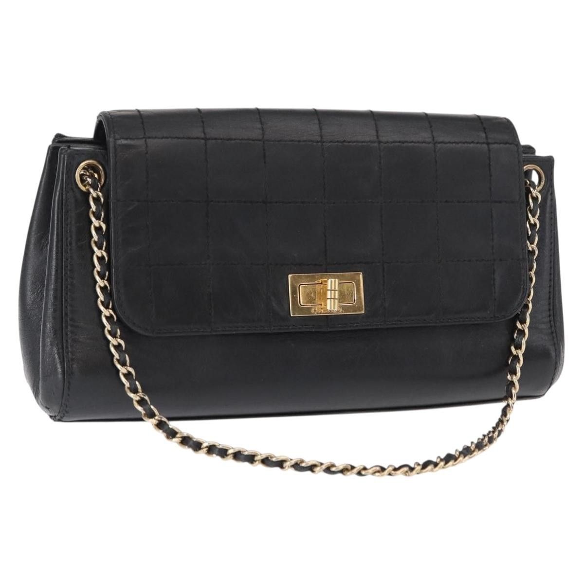 Chanel Chocolate Bar Accordion Reissue Flap Bag Quilted Lambskin
