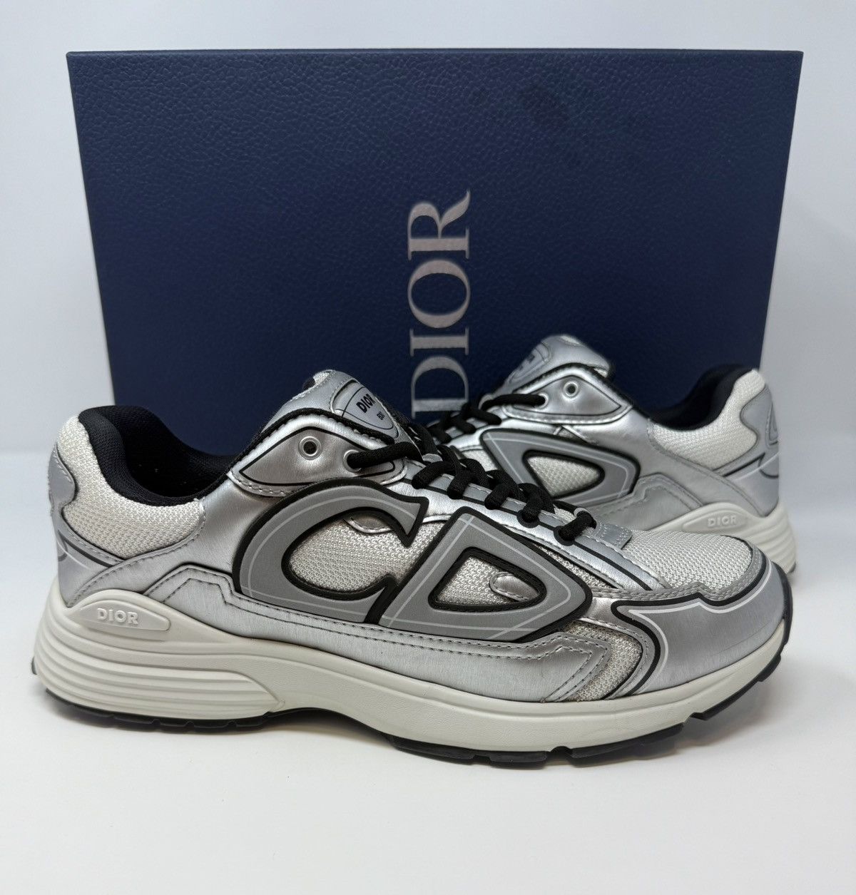 Dior Dior B30 Sneaker Silver White Size US 9 / EU 42 - 1 Thumbnail