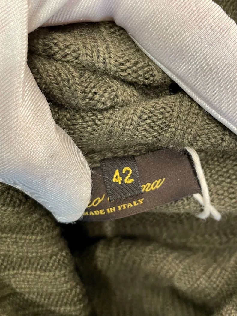 Loro Piana LORO PIANA Military green high collar cashmere sweater Size M / US 6-8 / IT 42-44 - 6 Thumbnail
