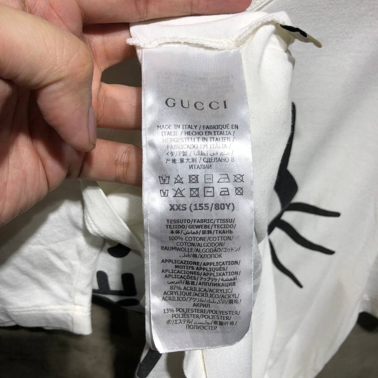 Gucci Gucci Cat eye Diamond Nail print tee Size US S / EU 44-46 / 1 - 10 Thumbnail