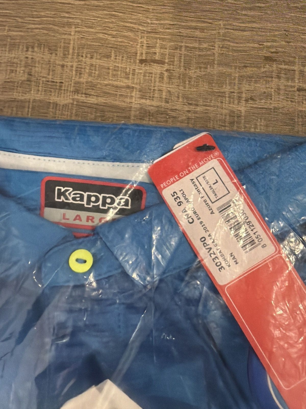 Kappa SSC Napoli 2018/19 Third Jersey Kappa Lete Blue Panther Size US M / EU 48-50 / 2 - 3 Thumbnail