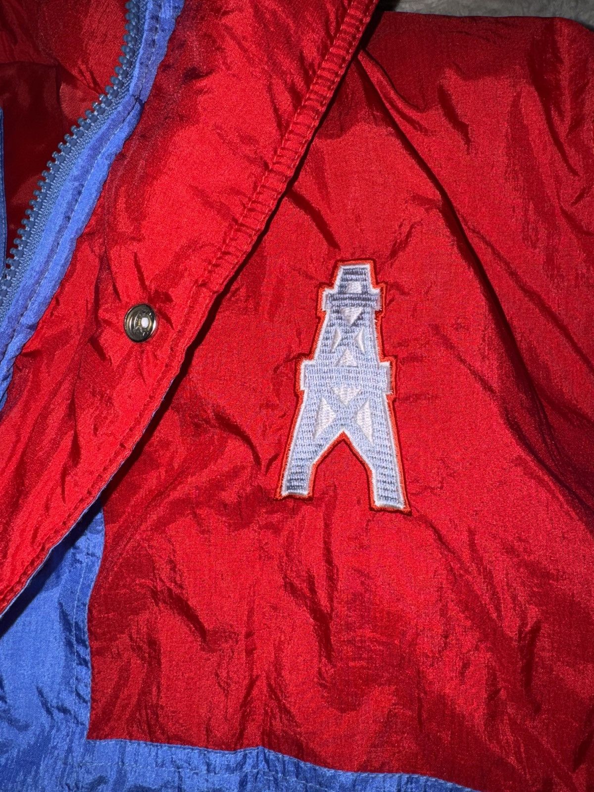 NFL houston oilers 90s vintage rare texas puffer jacket coat 80s Size US L / EU 52-54 / 3 - 16 Thumbnail