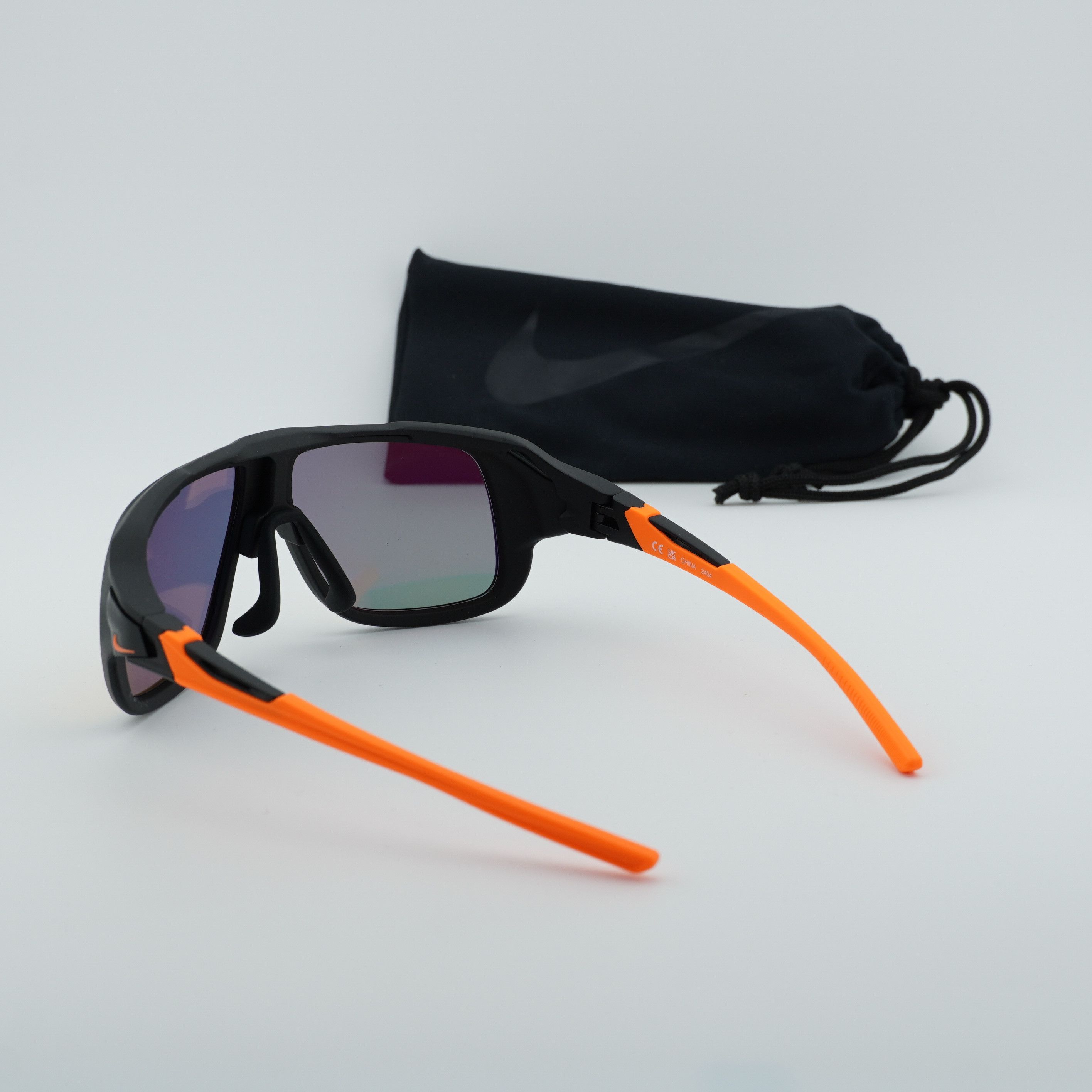 Nike NIKE FLYFREE SOAR 24 008 Sunglasses Black Square Frame Size ONE SIZE - 11 Thumbnail