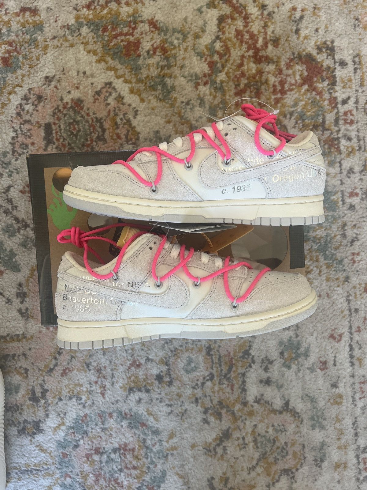 Nike × Off-White Nike Off White Dunk Low lot 17 Size US 8.5 / EU 41-42 - 8 Thumbnail