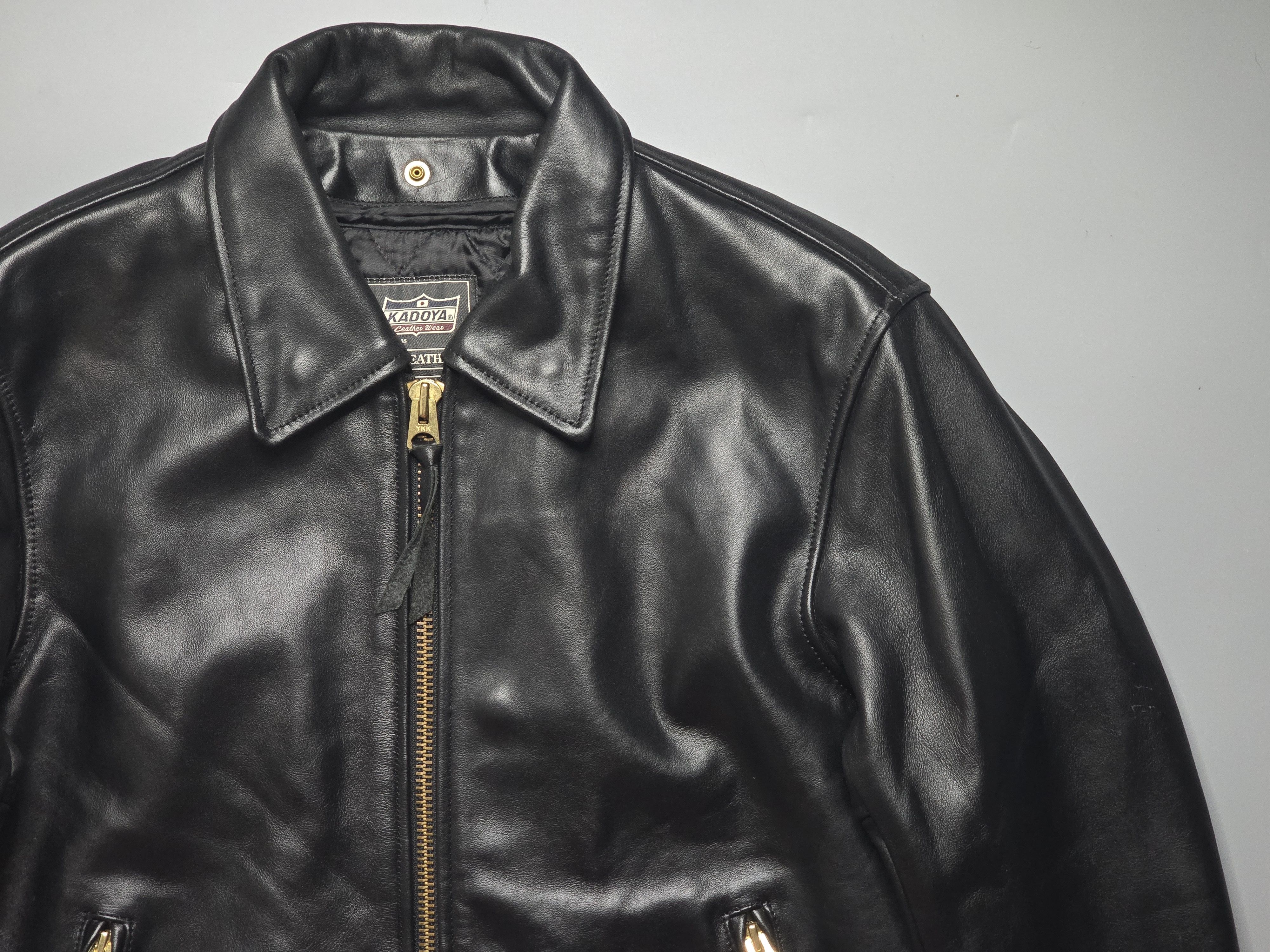 ジャケット・アウター kadoya chw-jp Single leather jacket with collar | Kadoya official online