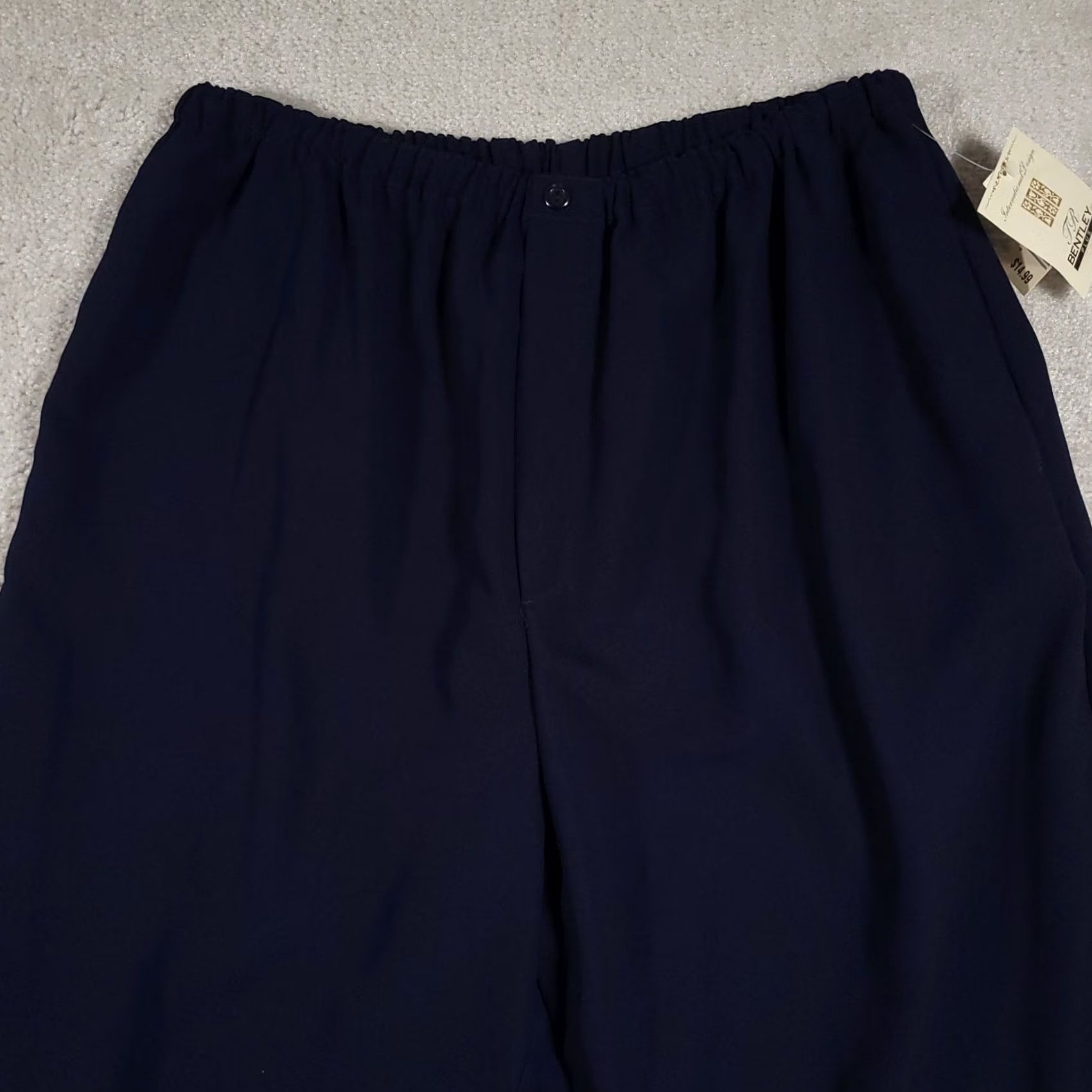 Vintage VINTAGE 90s Bentley Plus Pants Womens 1X Blue Pull On Pockets Cottagecore Straight Pants Womens 1X Blue 1990s Bentley + Pants Mens Womens Girls Size 40" / US 18 - 3 Thumbnail