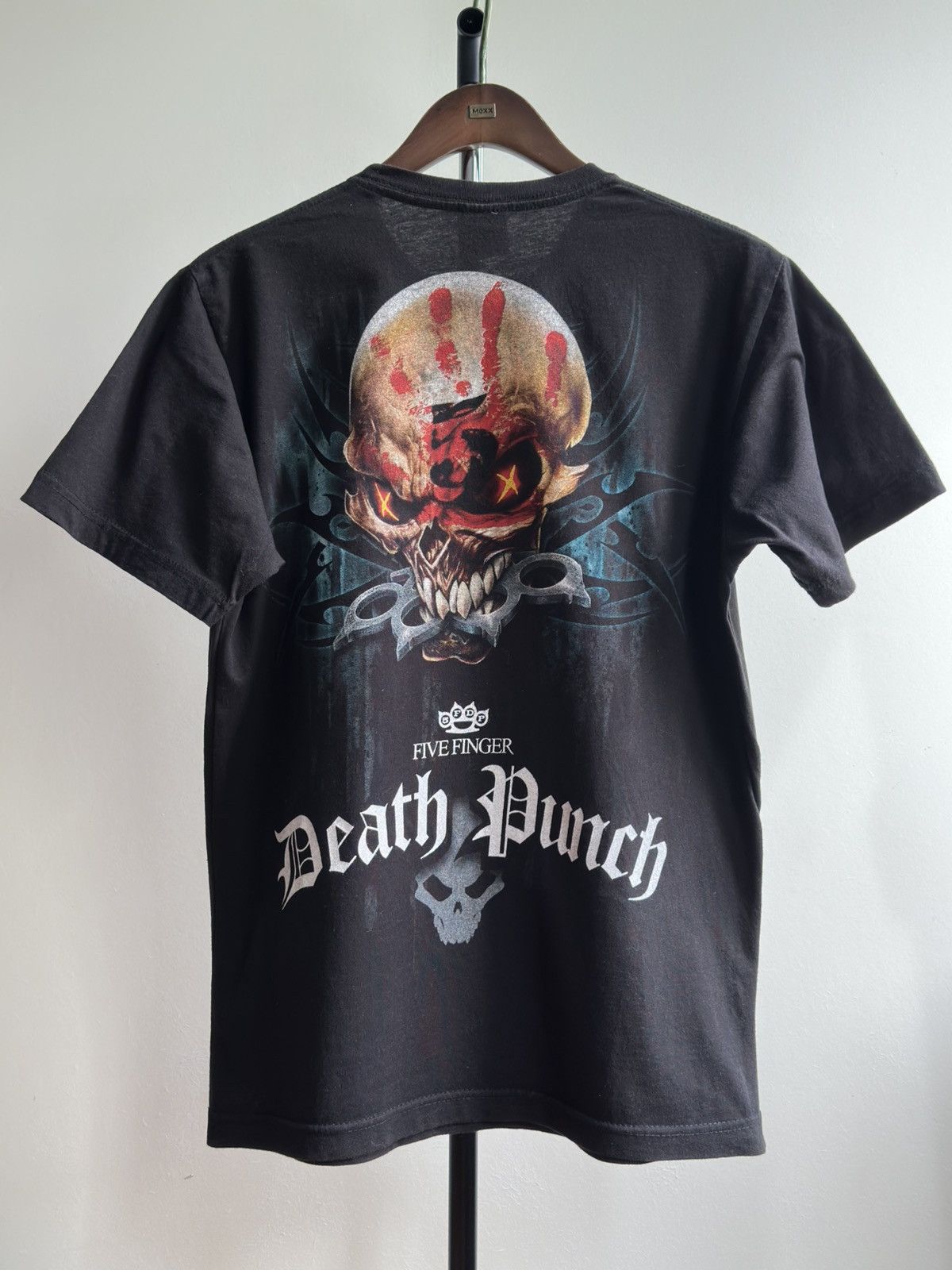 Band Tees × Vintage Vintage Five Finger Death Punch Skull Graphic Tee Size US M / EU 48-50 / 2 - 2 Thumbnail