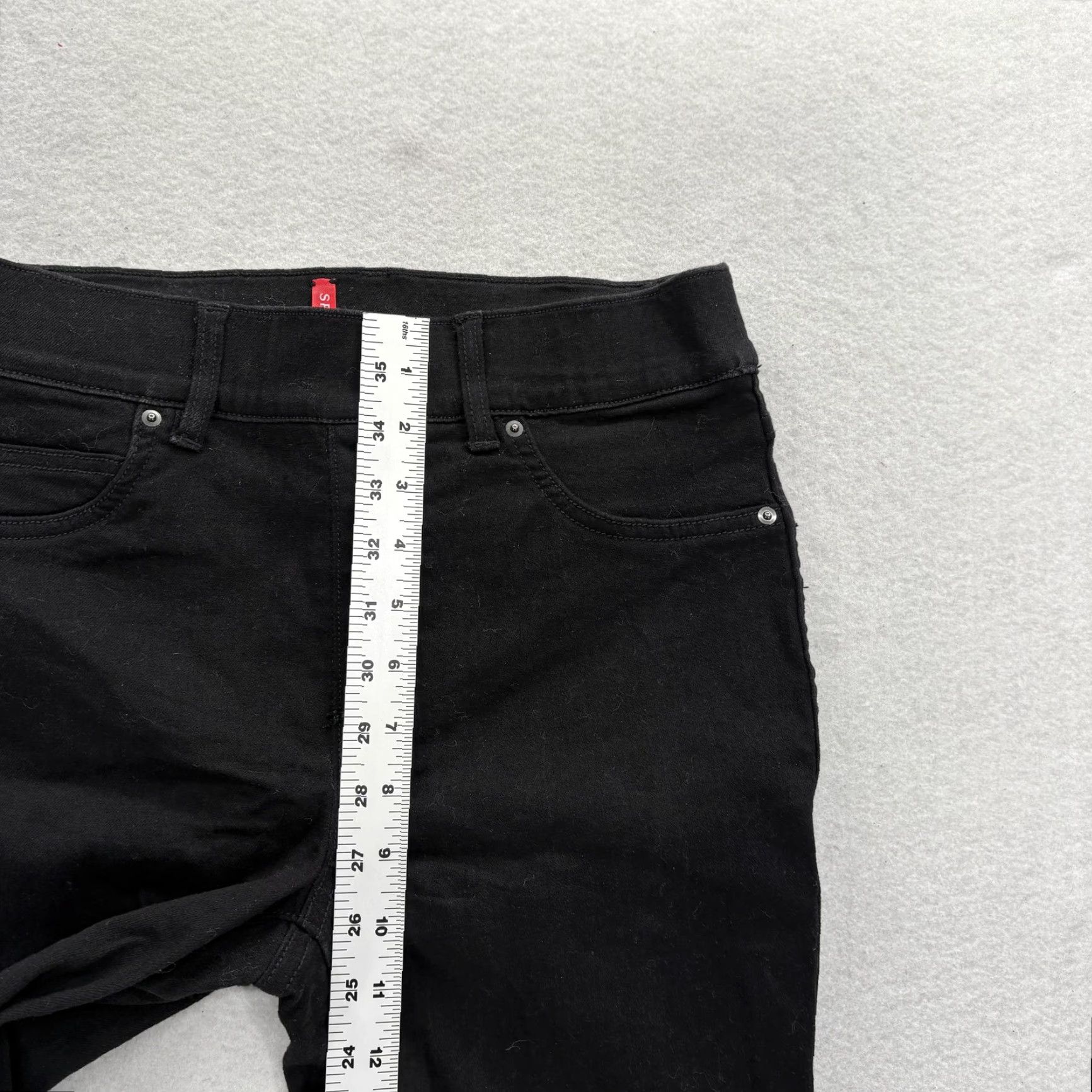 Spanx Spanx High-Rise Ankle Skinny Shaping Jeans Womens Small Black Tummy Control Pant Size 28" / US 6 / IT 42 - 7 Thumbnail