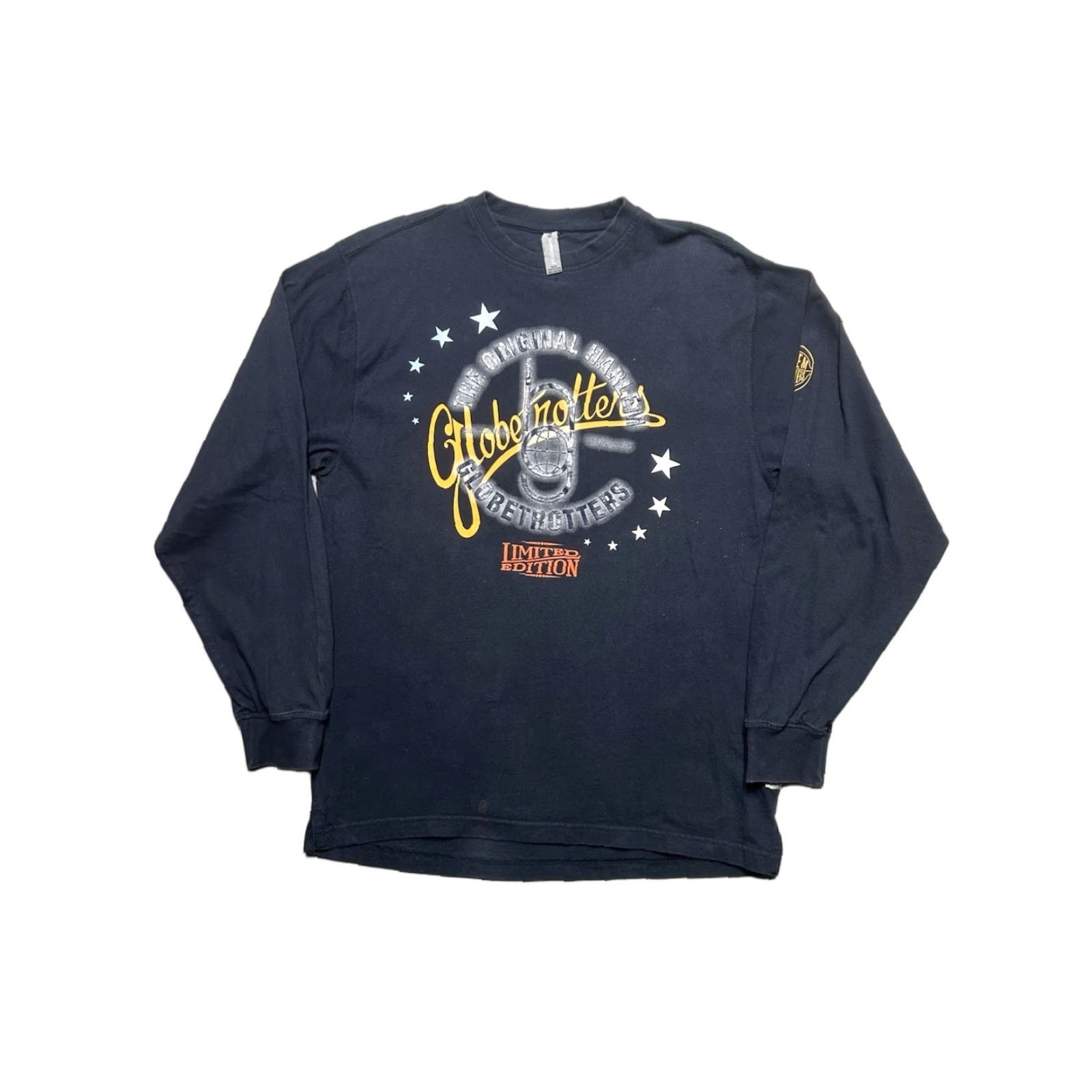 Fubu VINTAGE FUBU Long Sleeve T-Shirt Harlem Globetrotters Basketball Black Large Men T-Shirt Mens Size US L / EU 52-54 / 3 - 1 Thumbnail
