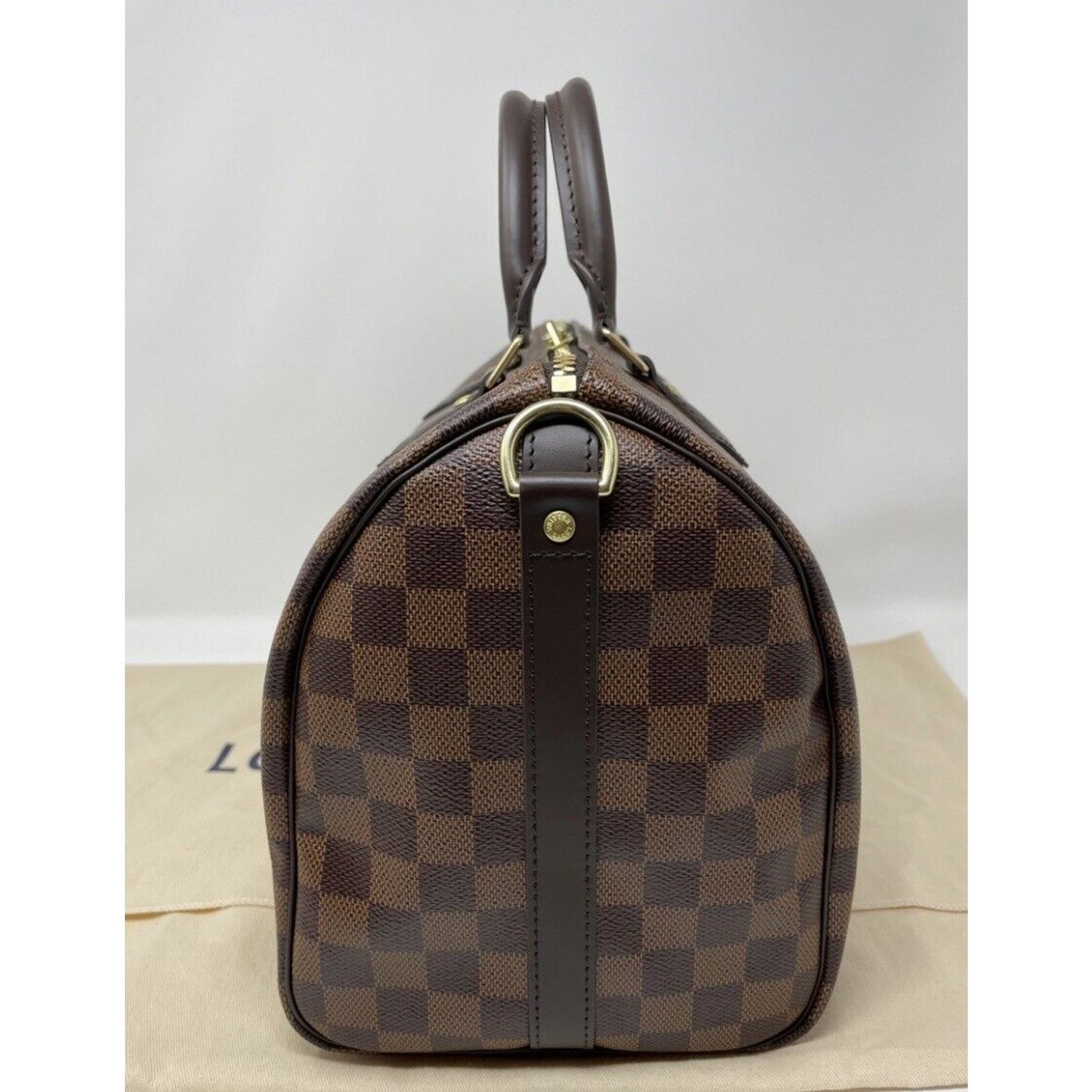 Louis Vuitton Authentic Louis Vuitton Damier Ebene Canvas Speedy 30 Bando Size ONE SIZE - 9 Thumbnail