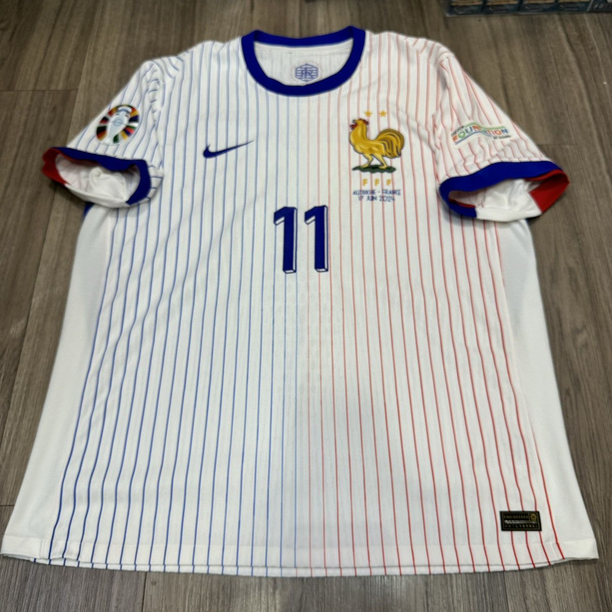 Nike France Euro2024 player issue away shirt #11 Dembele Size US XL / EU 56 / 4 - 1 Thumbnail