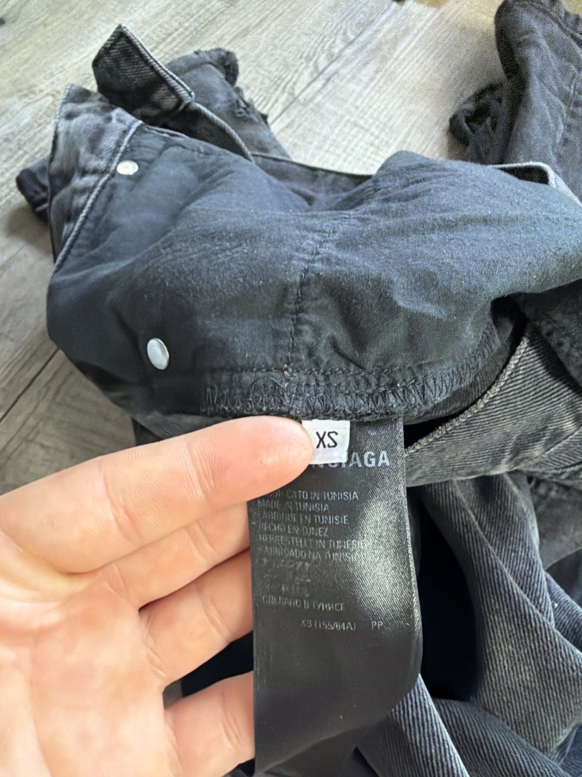 Balenciaga BALENCIAGA FALL22 LOST TAPE FLARED GREY JEANS SZ:XS Size US 30 / EU 46 - 23 Thumbnail