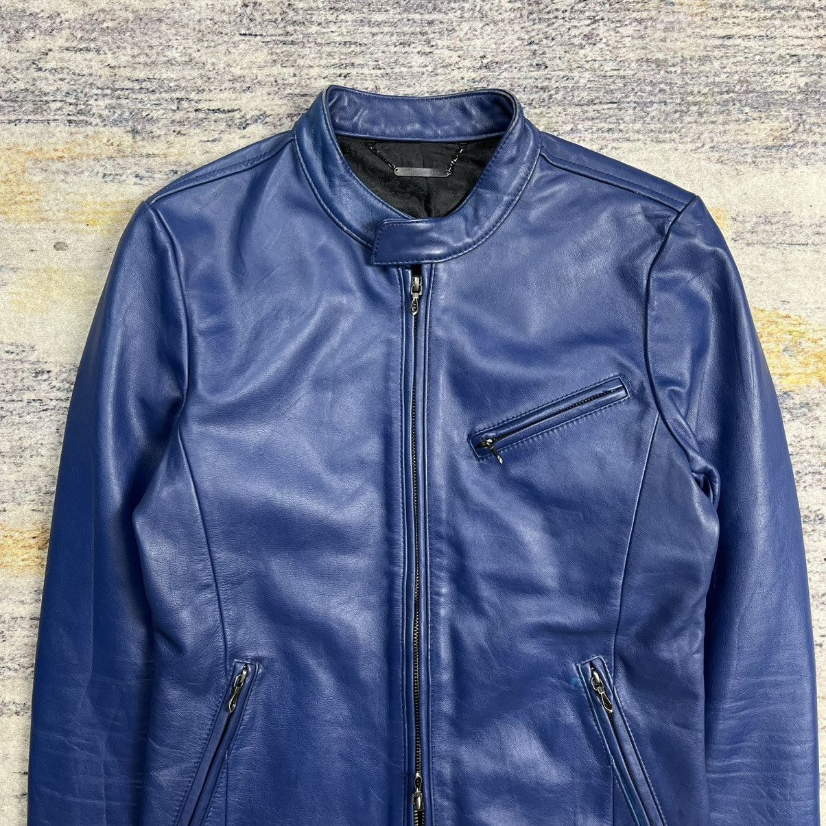 GOSTAR DE FUGA Gostar De Fuga blue biker leather jacket vkei style Size US S / EU 44-46 / 1 - 3 Thumbnail