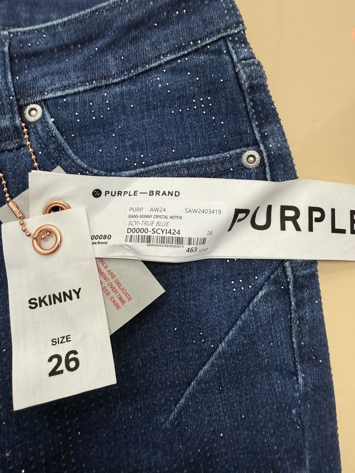 Other Purple Brand Crystal True Blue Size 26" / US 2 / IT 38 - 2 Thumbnail