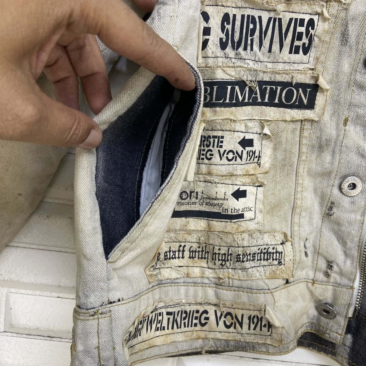 In The Attic Skull Prisoners Punk Street Fashion Distressed Denim Trucker Size US S / EU 44-46 / 1 - 22 Thumbnail