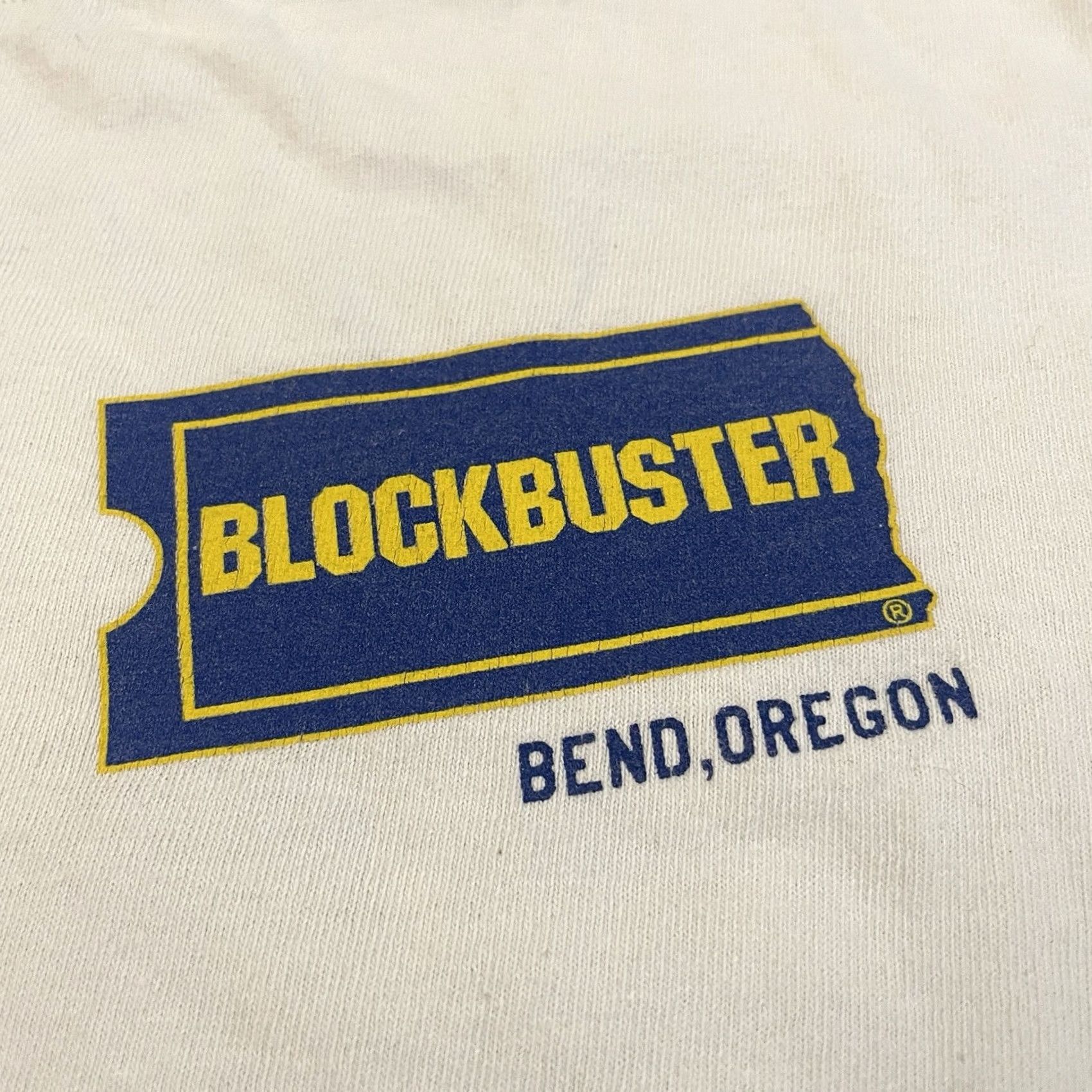 Vintage VINTAGE Blockbuster Video Shirt Adult Small White Mens USA Movie Tee XS? Size US S / EU 44-46 / 1 - 4 Thumbnail