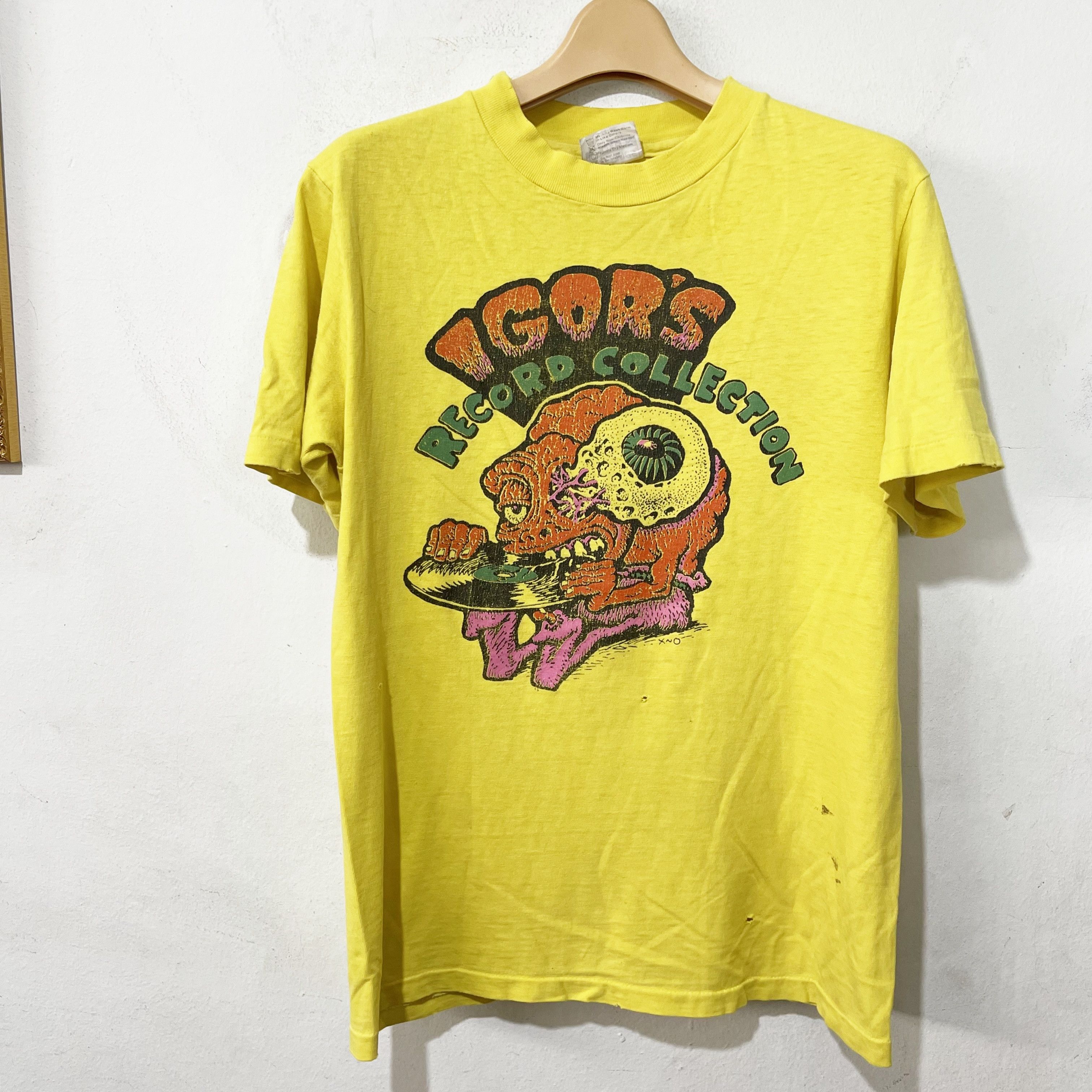 Vintage Vintage 90s “Igor’s Record Collection” T-Shirt Size US XS / EU 42 / 0 - 1 Thumbnail