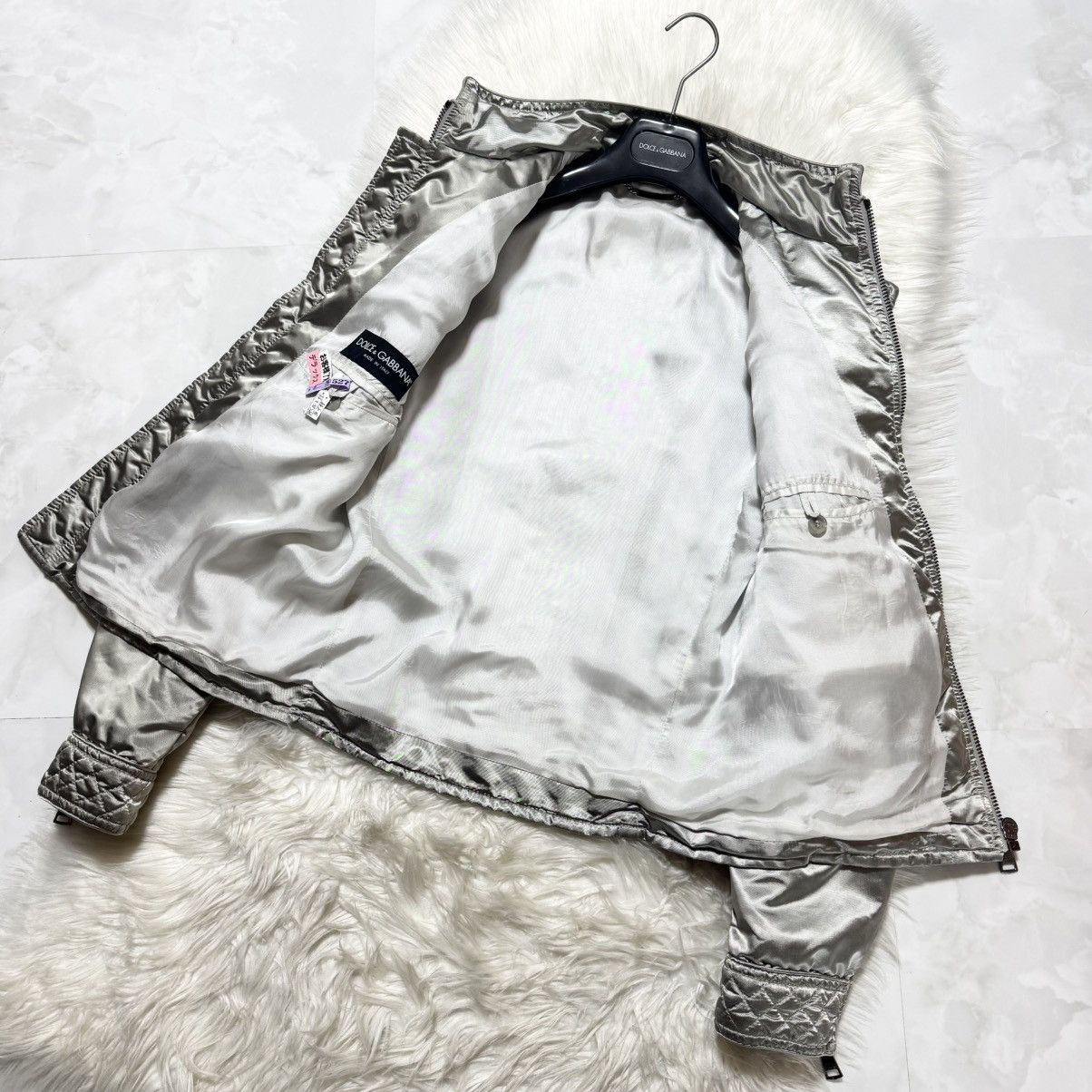 Dolce & Gabbana Authentic, Dolce & Gabbana Runway Quilted Zip-Up Jacket 46 Size US S / EU 44-46 / 1 - 9 Thumbnail