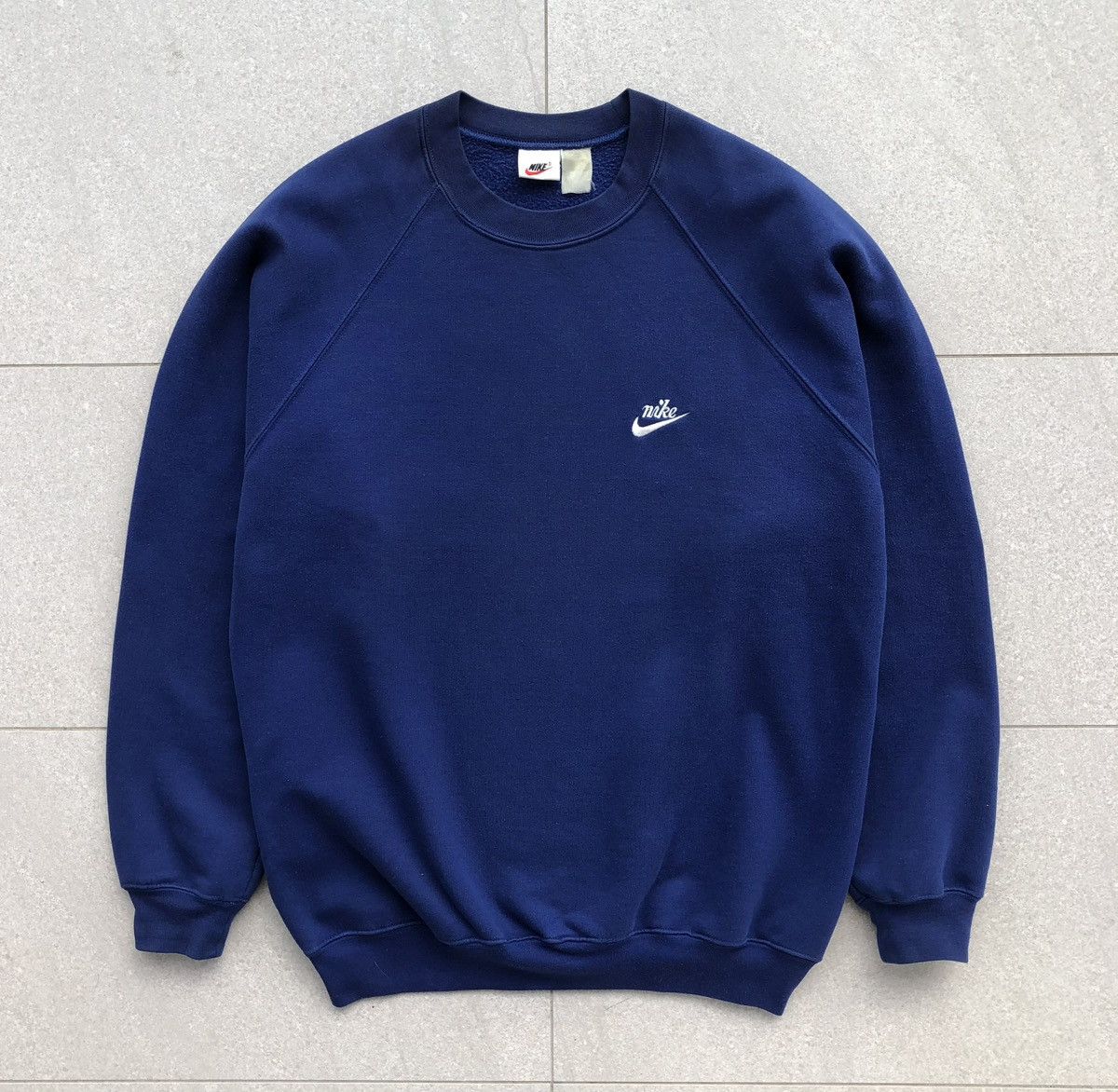 Vintage 90s Nike Embroidered Rare Logo Crewneck
