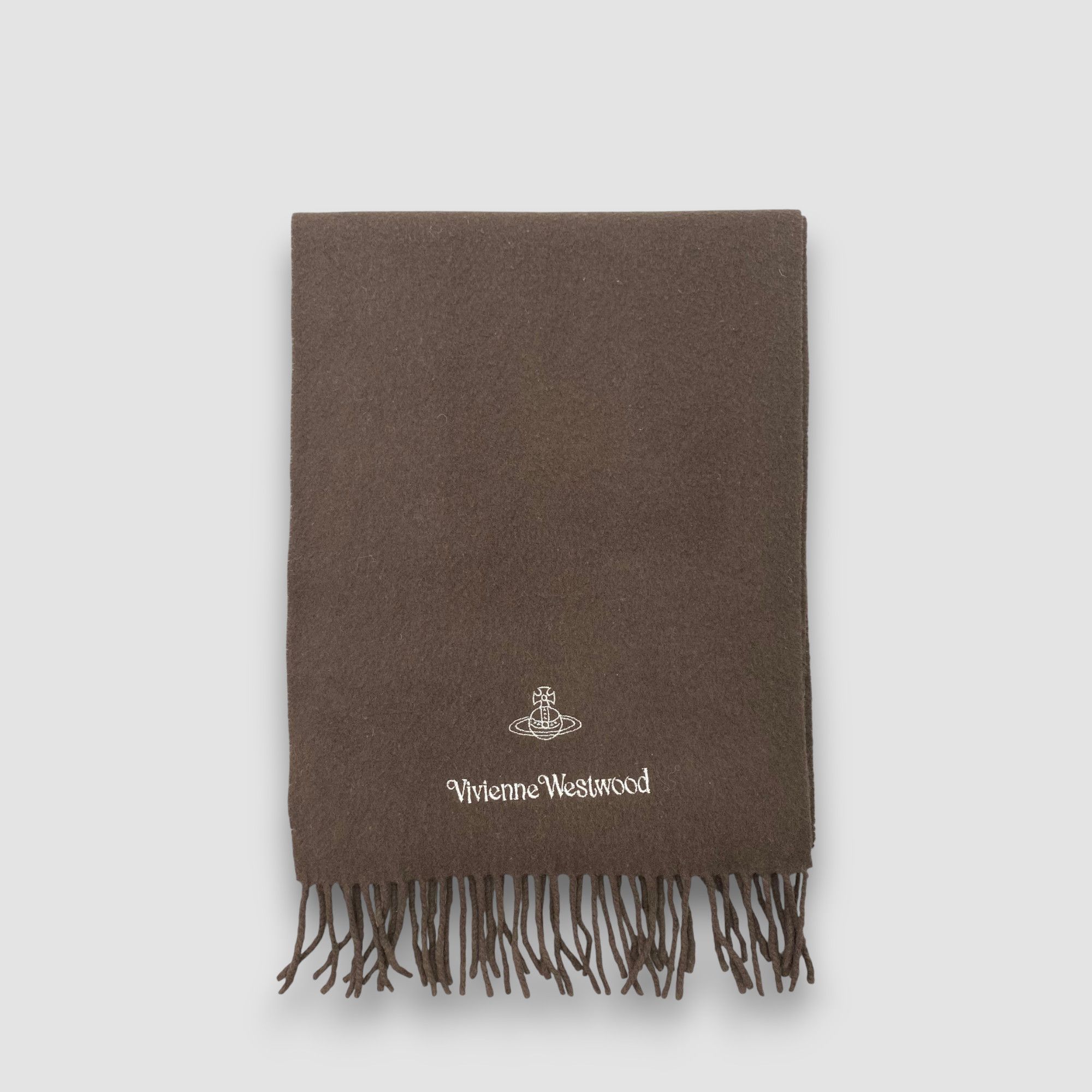 Japanese Brand Vintage Vivienne Westwood Scarf Muffler Orbs Wool Scarves Size ONE SIZE - 2 Thumbnail