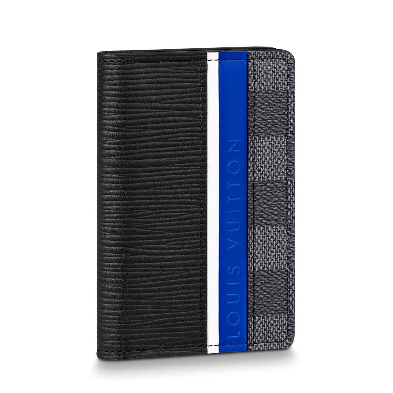 Louis Vuitton Louis Vuitton Leather Black Stripe Pocket Organizer Wallet Size ONE SIZE - 1 Thumbnail