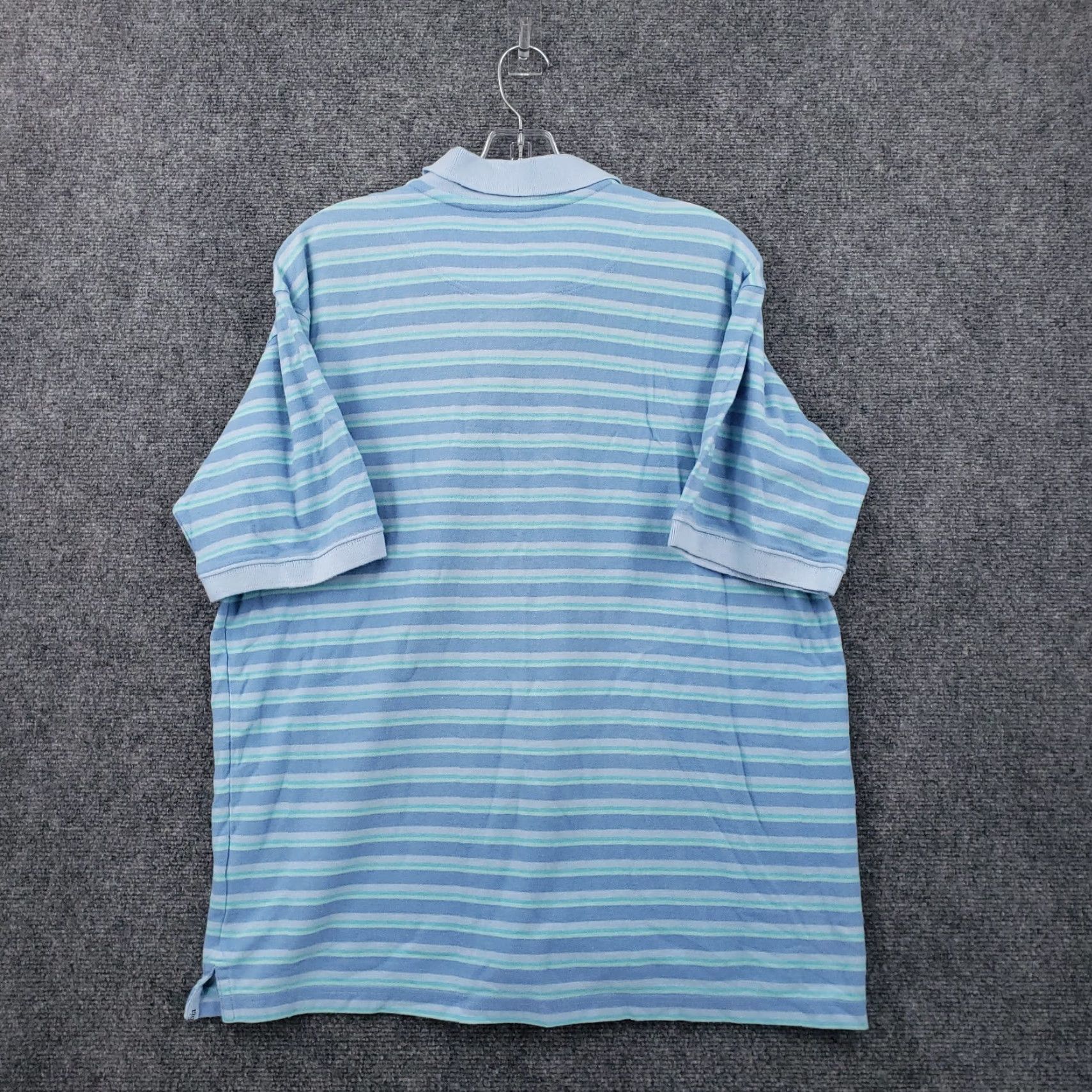 Vintage Columbia Polo Shirt Mens L Blue Striped Short Sleeve Collared Shirt Polo Size US L / EU 52-54 / 3 - 3 Thumbnail