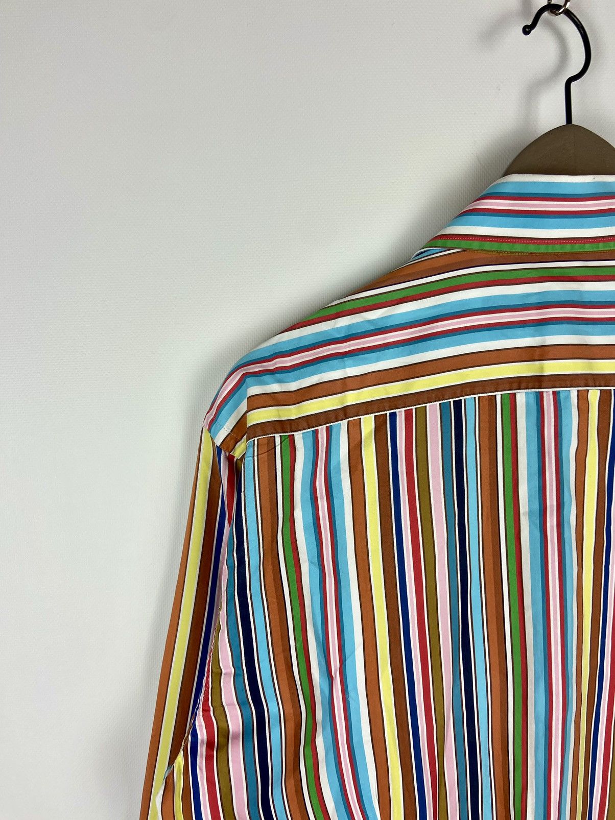 Etro Etro Milano Mens Striped Button-Down Luxury Shirt Size US L / EU 52-54 / 3 - 14 Thumbnail