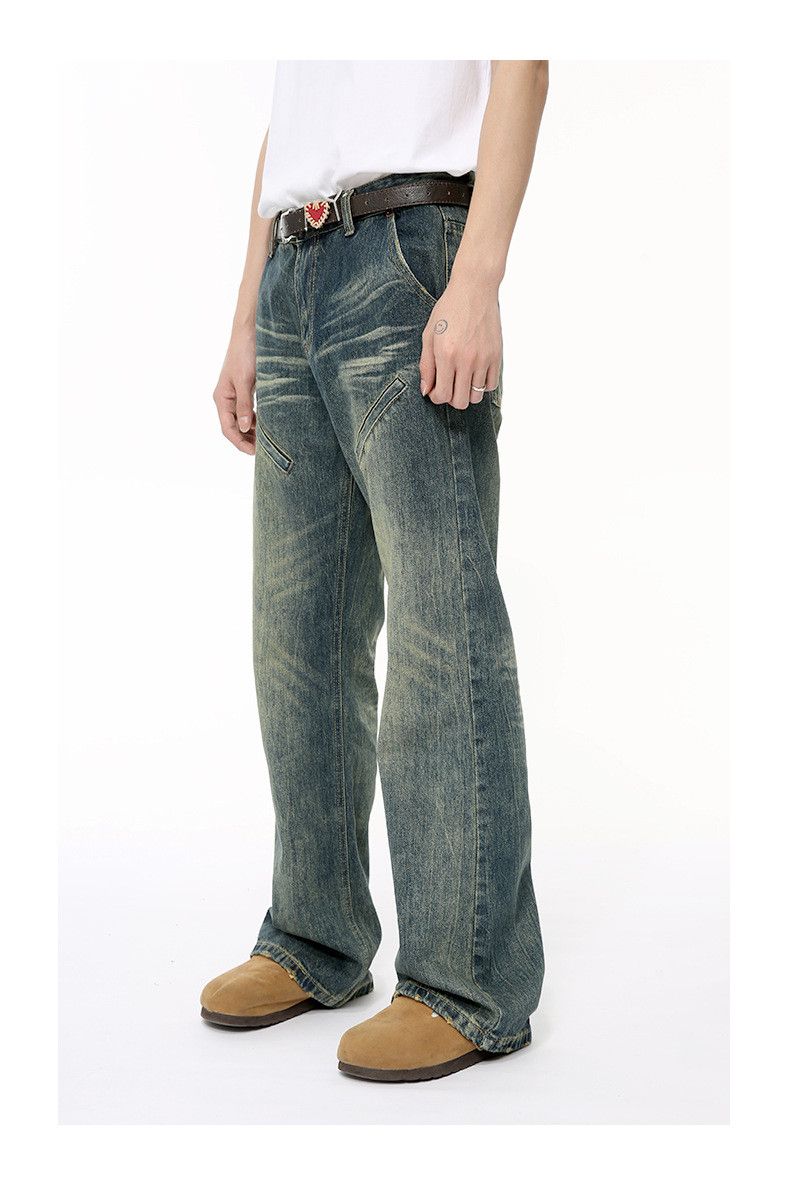 Japanese Brand Men's patchwork vintage distressed washed flared jeans Size US 32 / EU 48 - 2 Thumbnail