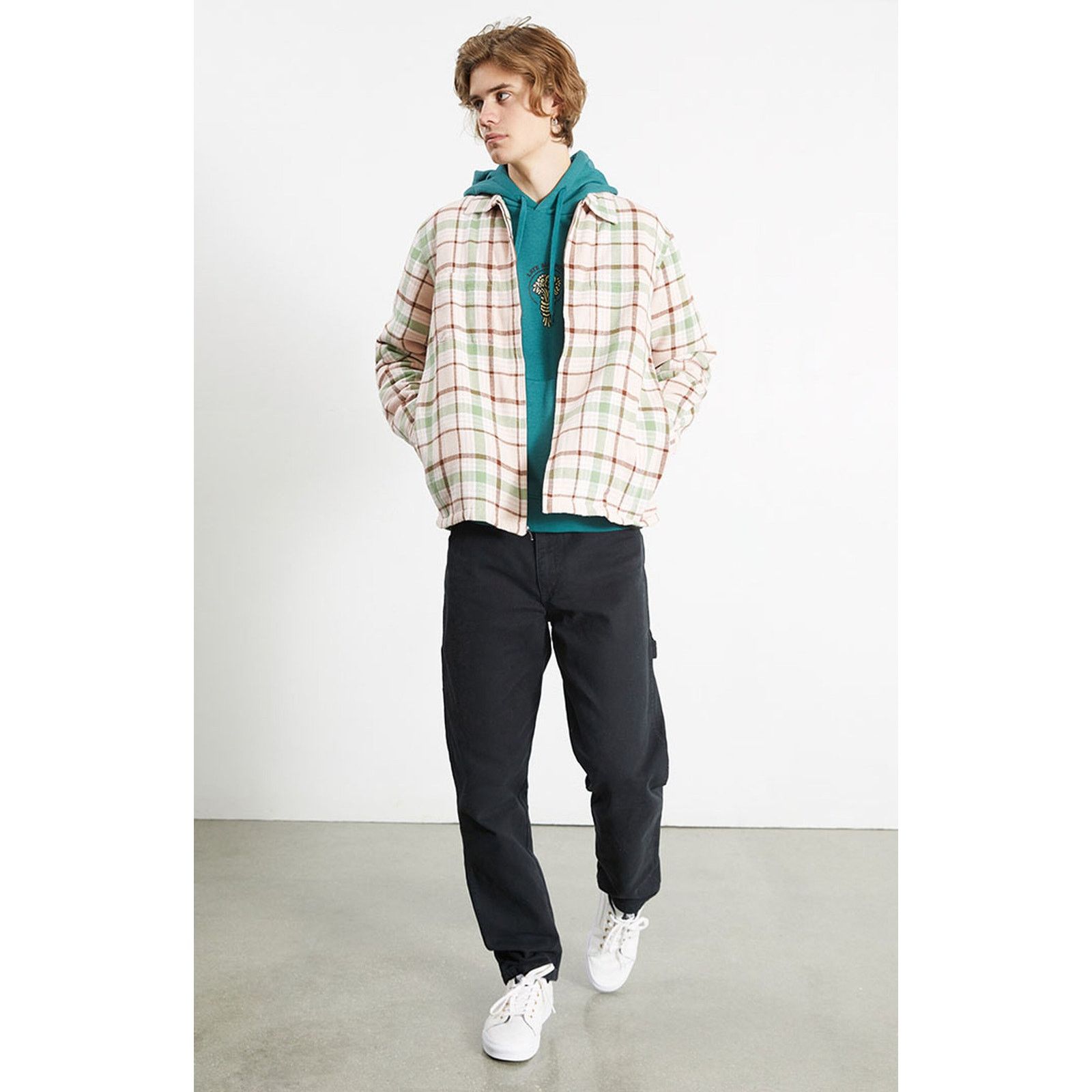Urban Outfitters New UO OBEY Dom Shirt Jacket $120 MEDIUM Pink Clay Size US M / EU 48-50 / 2 - 7 Thumbnail