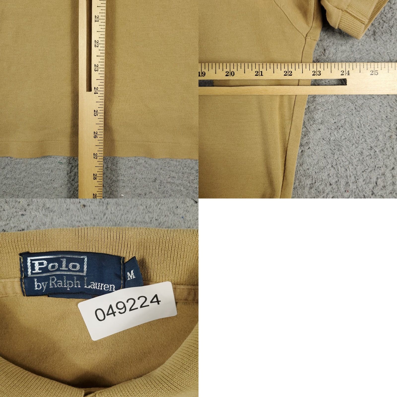 Ralph Lauren Ralph Lauren Polo Shirt Mens Medium Beige Pony Polo Shirt Casual Short Sleeve Button Front No N/A Size US M / EU 48-50 / 2 - 8 Thumbnail