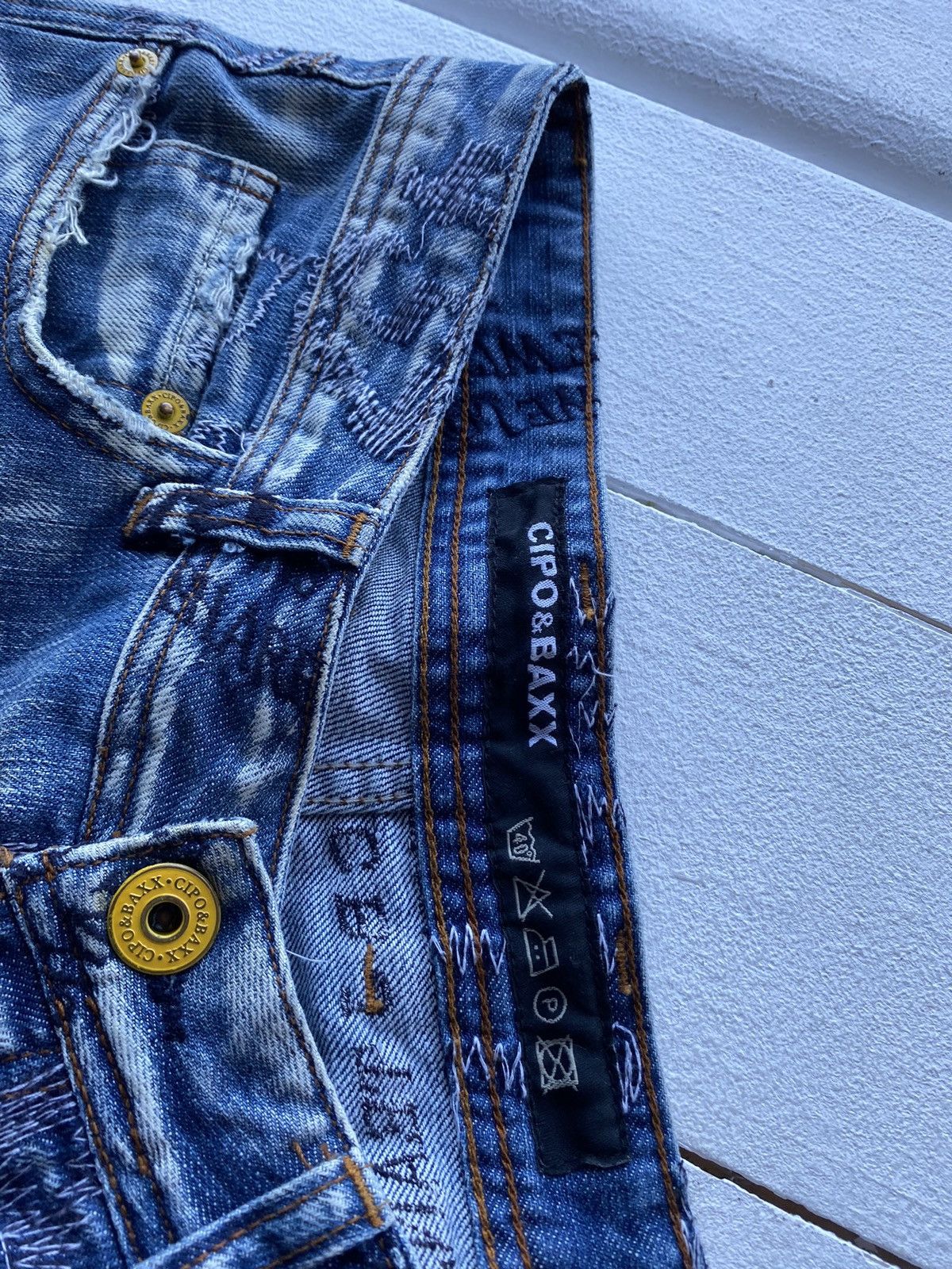 Japanese Brand × Vintage RARE Japanese y2k Opium Gothic Punk Distressed Mens Jeans Size US 30 / EU 46 - 15 Thumbnail